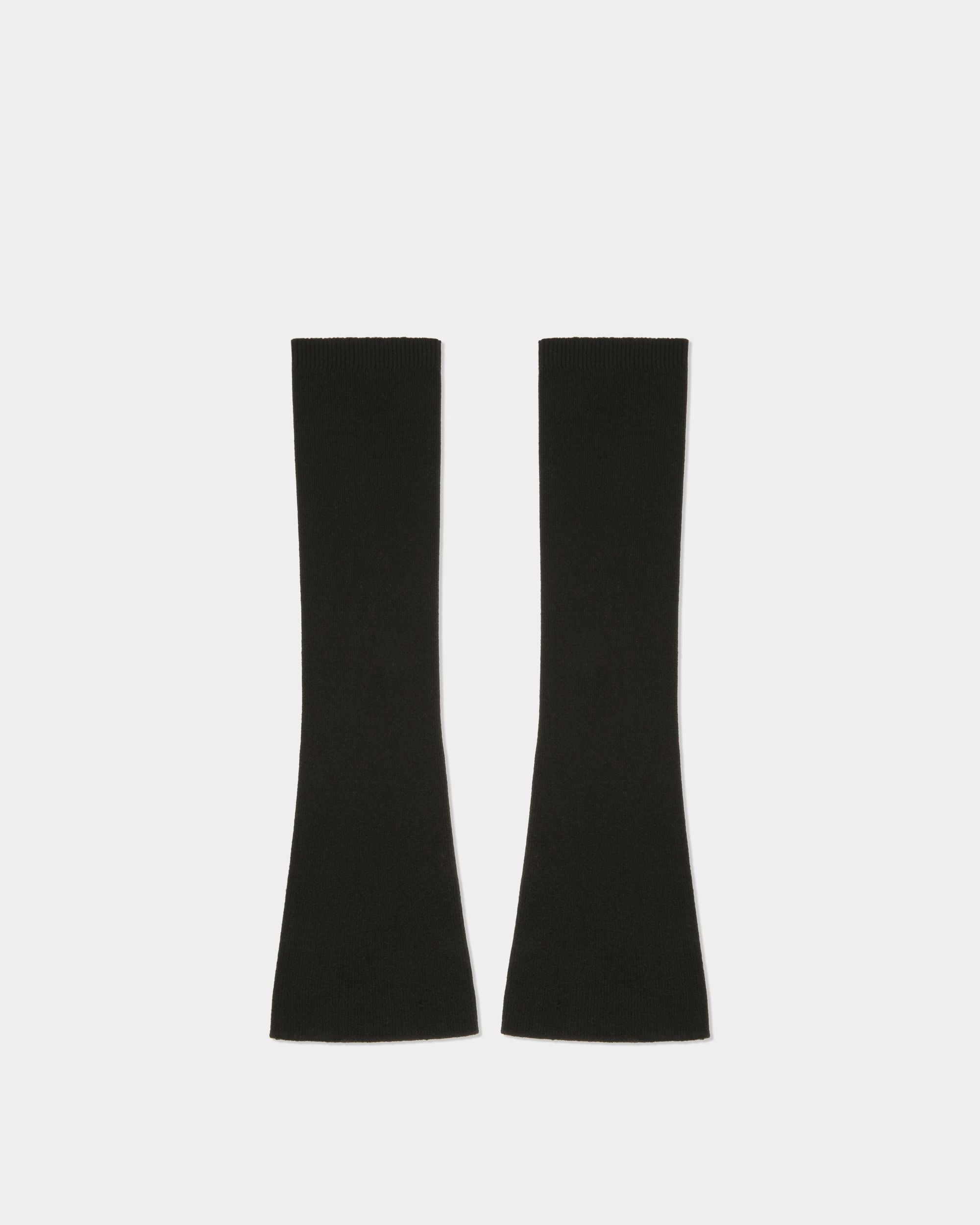 Curling Collection Socks In Black Cashmere - Women's - Bally - 01