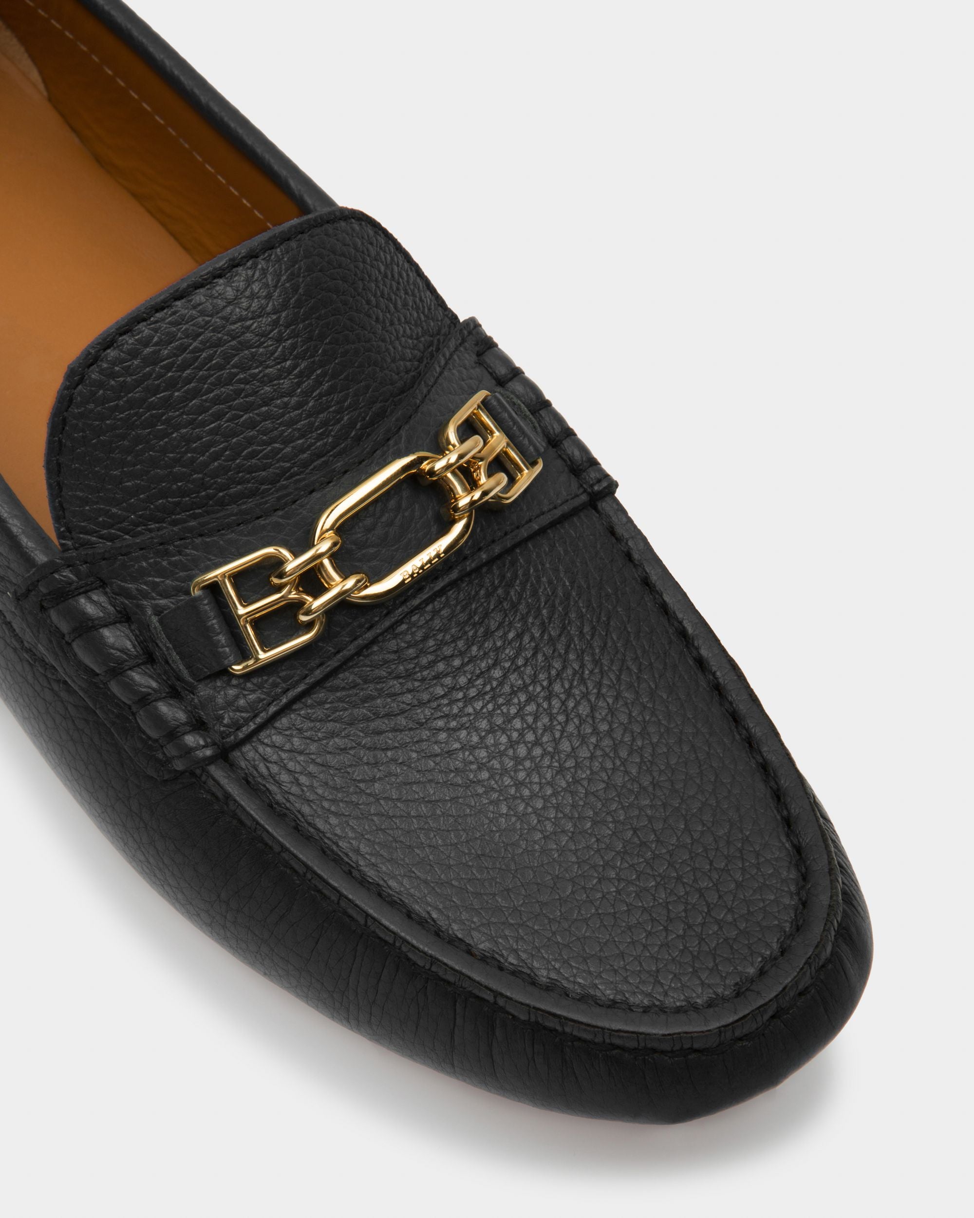 Lezy Leather Drivers In Black - Women's - Bally - 05
