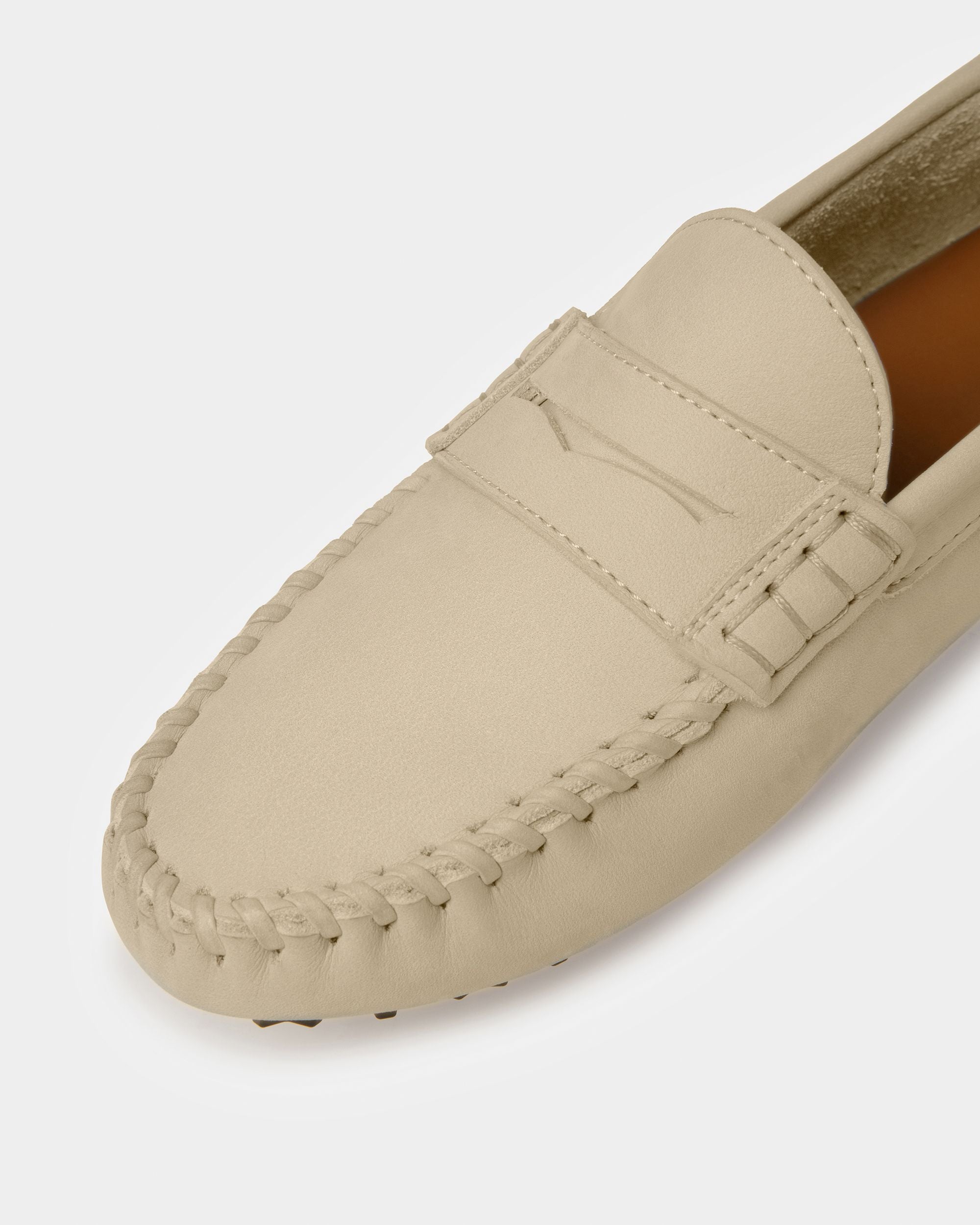 Lamby Zapatos Driver De Piel Color Fósil - Mujer - Bally - 06