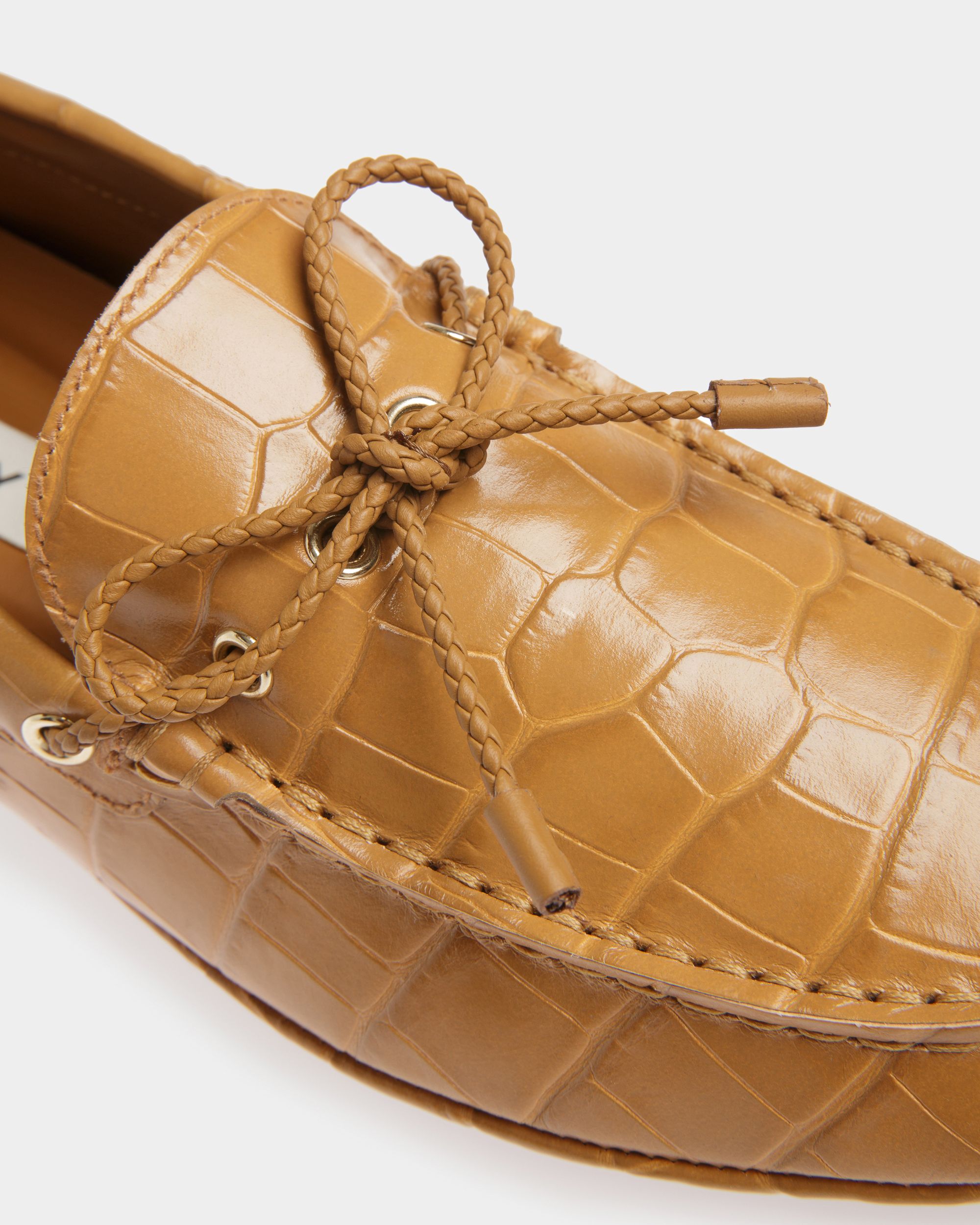 Zapatos Driver Kerbs De Piel Color Desierto - Mujer - Bally - 05