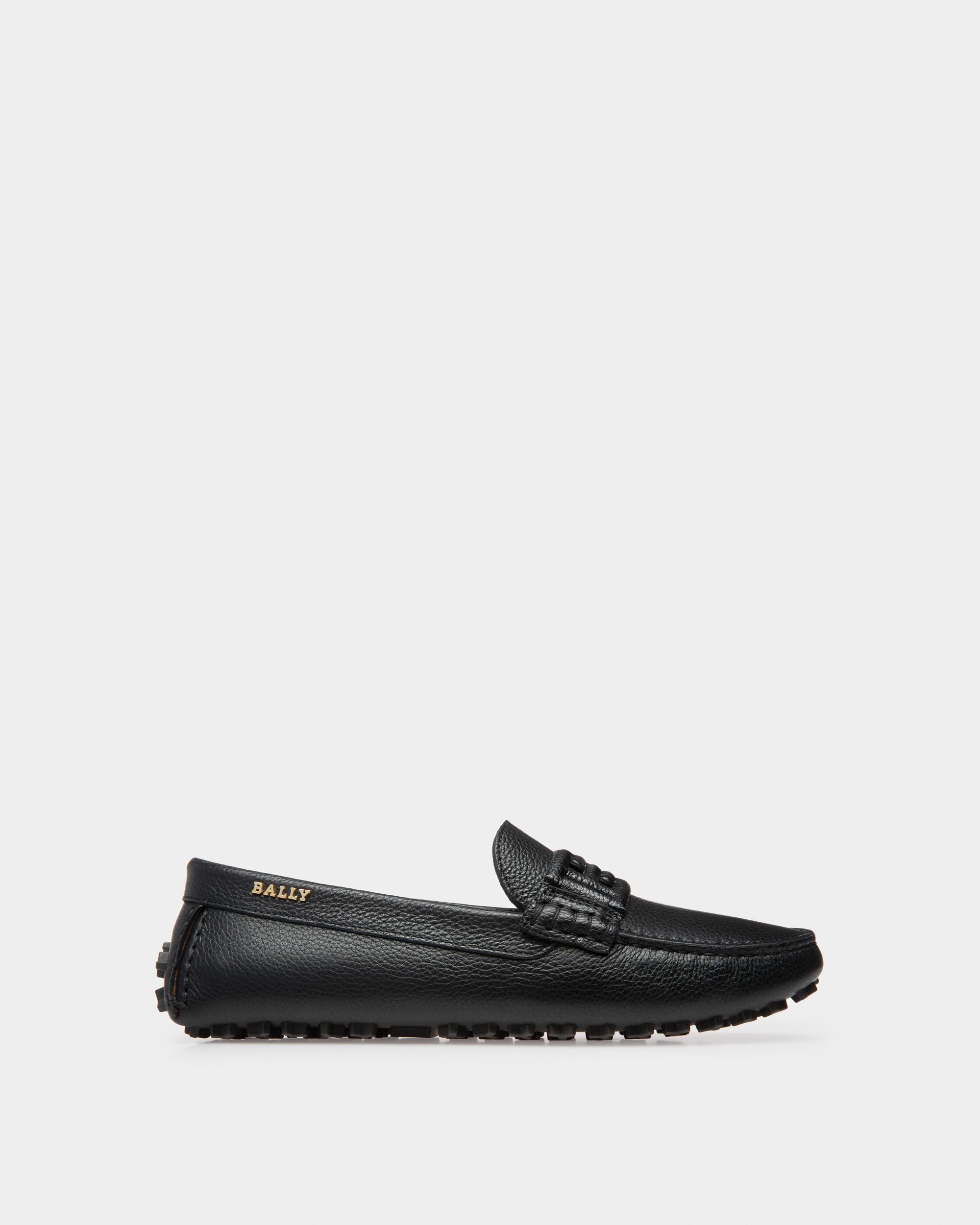 Leyla Mocasines En Cuero Negro - Mujer - Bally - 01