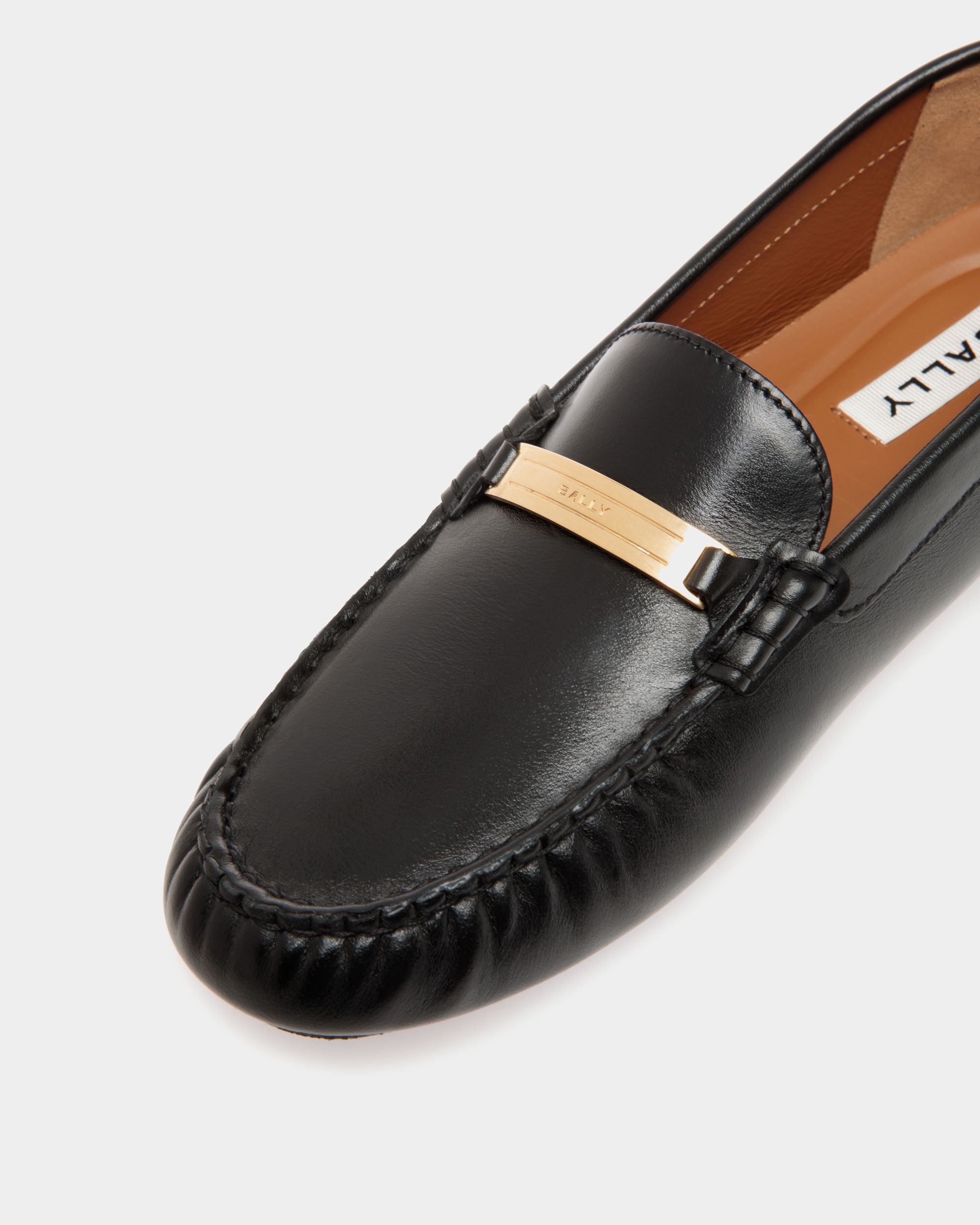 Kerbs Driver in Black Leather - Women's - Bally - 05