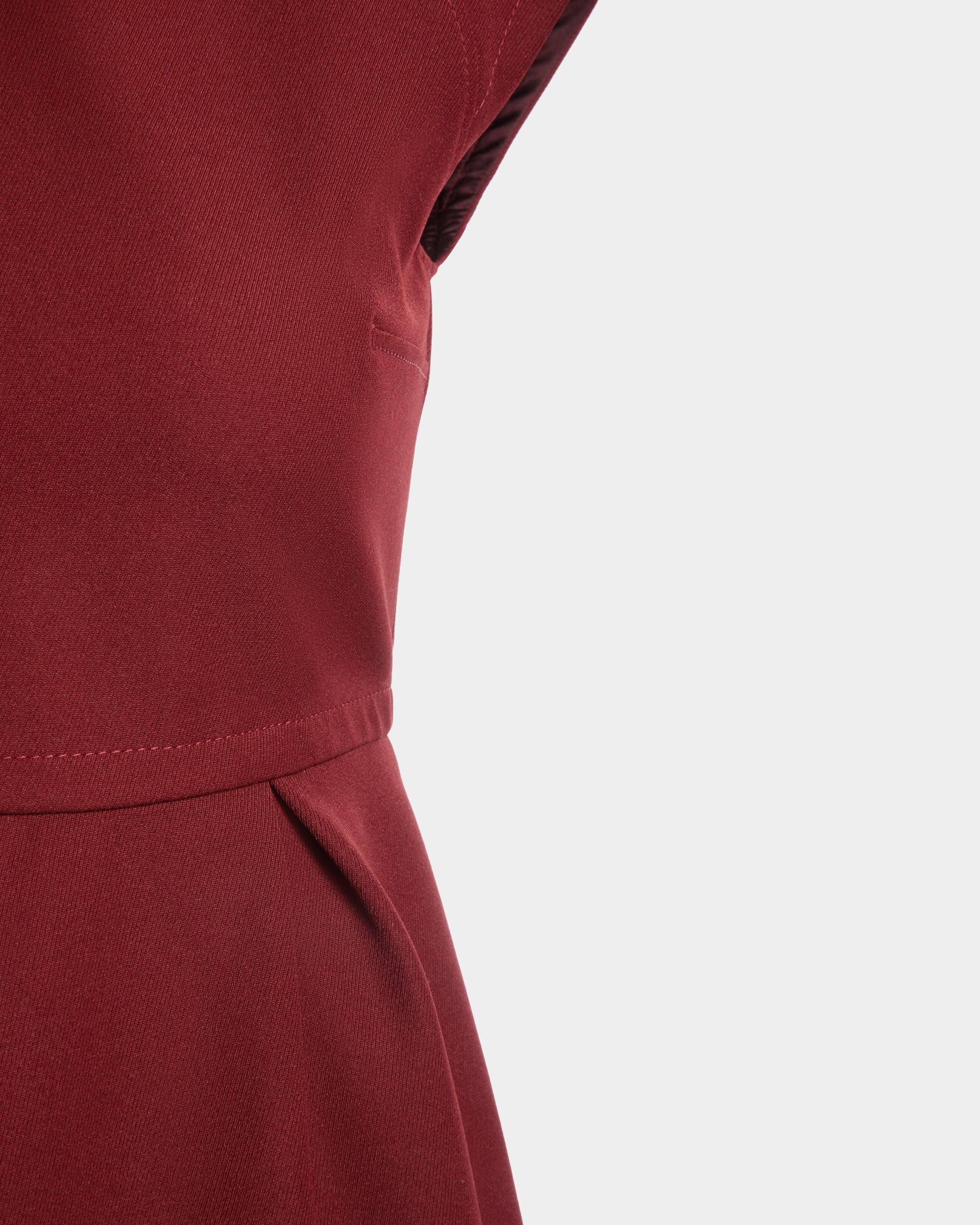 Vestido Mini De Gabardina De Nailon Heritage Red - Mujer - Bally - 04
