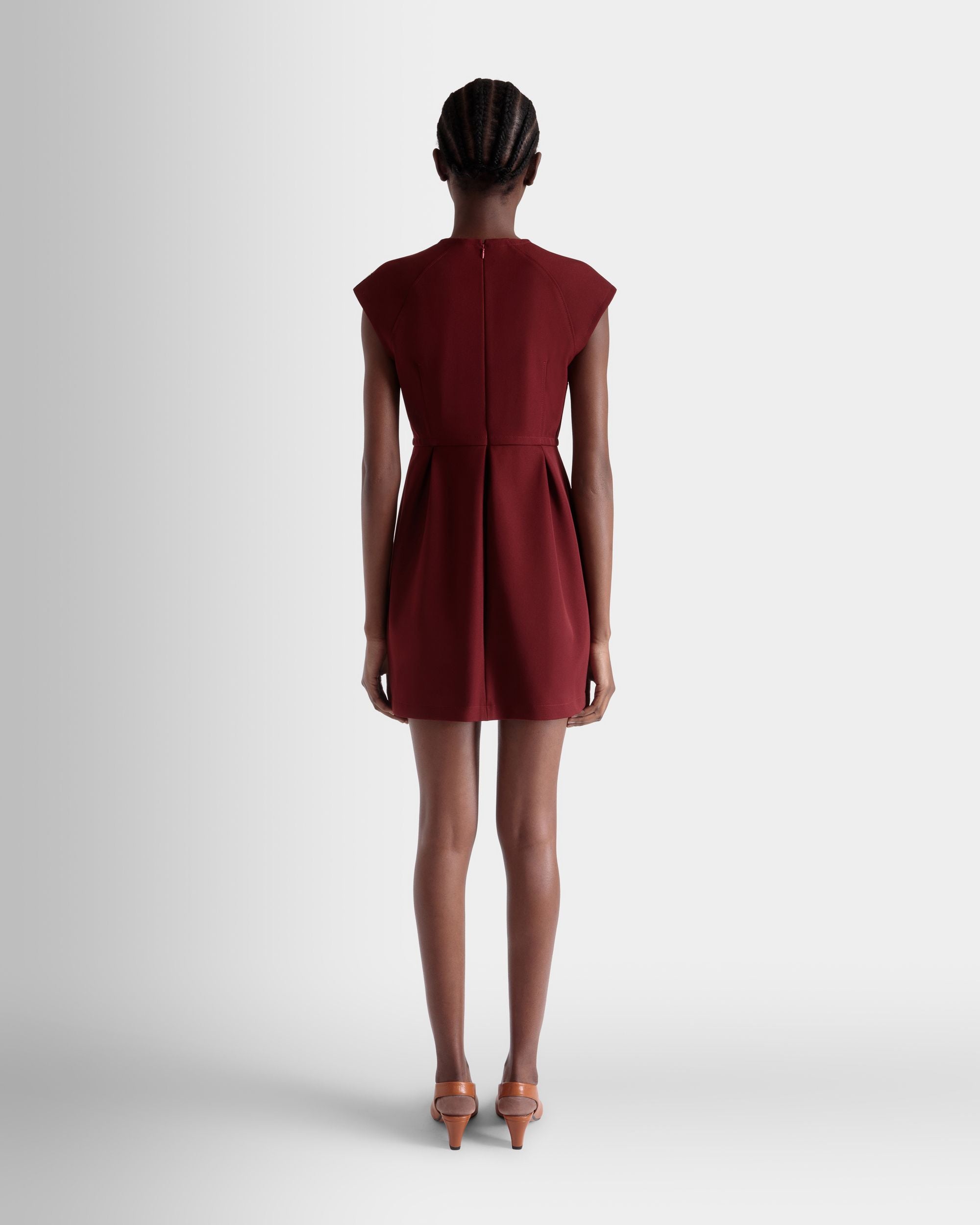 Vestido Mini De Gabardina De Nailon Heritage Red - Mujer - Bally - 06