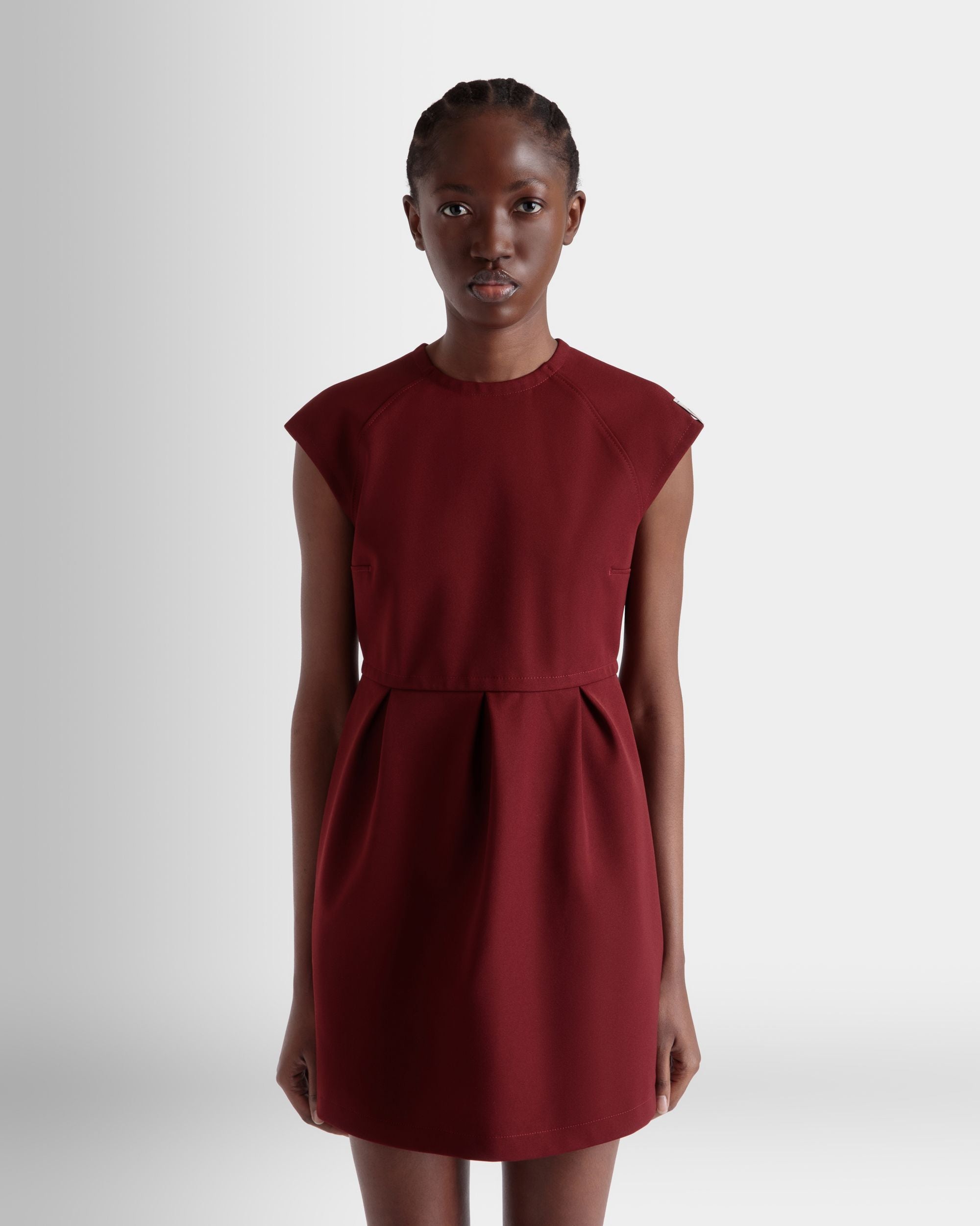 Vestido Mini De Gabardina De Nailon Heritage Red - Mujer - Bally - 08