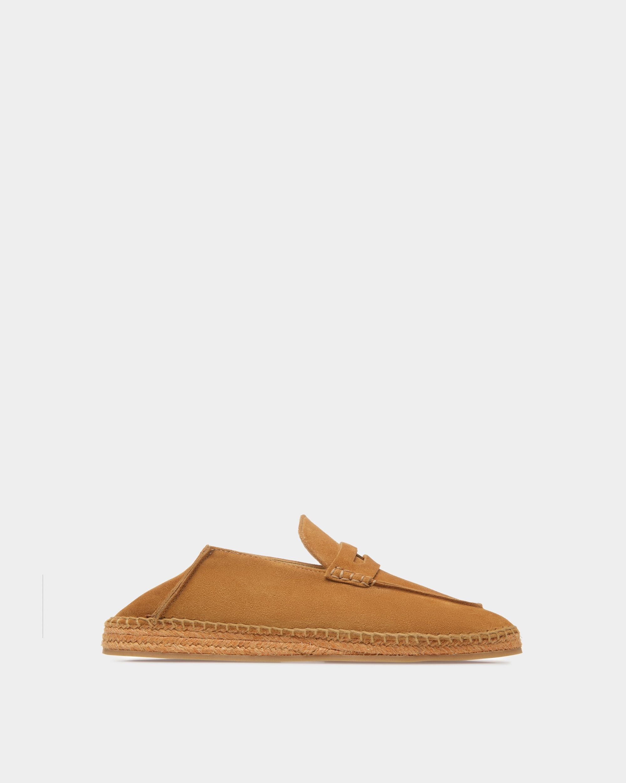 Alpargatas Karakas De Piel Color Desierto - Mujer - Bally - 01