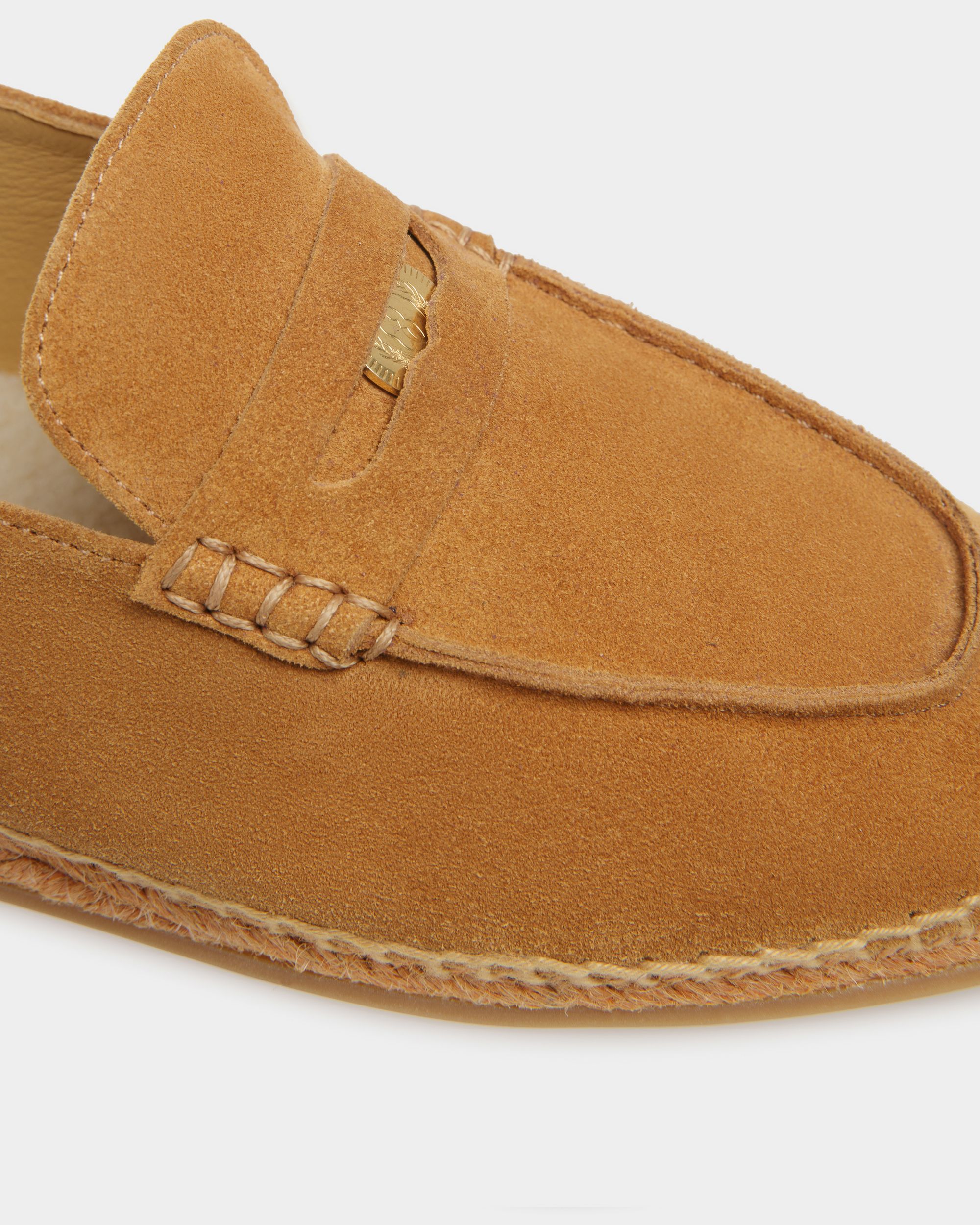 Alpargatas Karakas De Piel Color Desierto - Mujer - Bally - 05