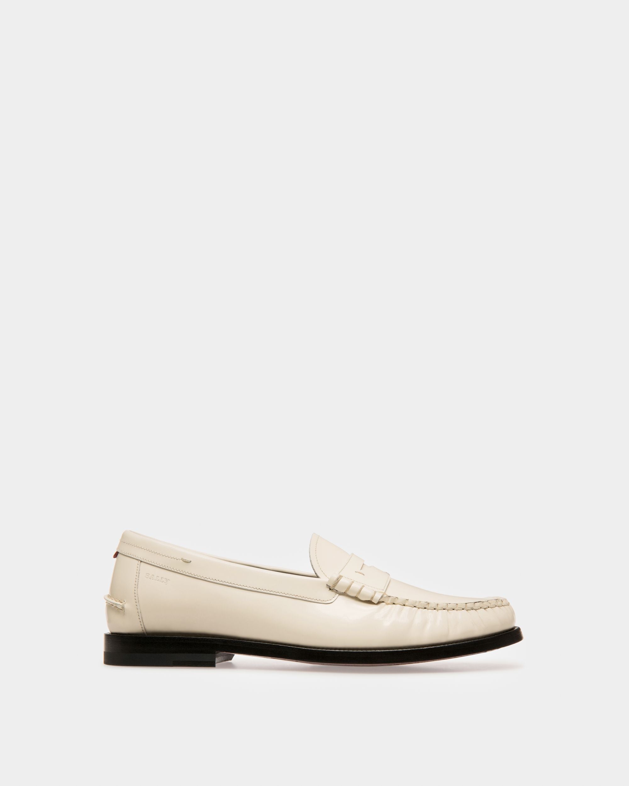 Coelo Mocasines En Piel De Color Crema - Mujer - Bally - 01