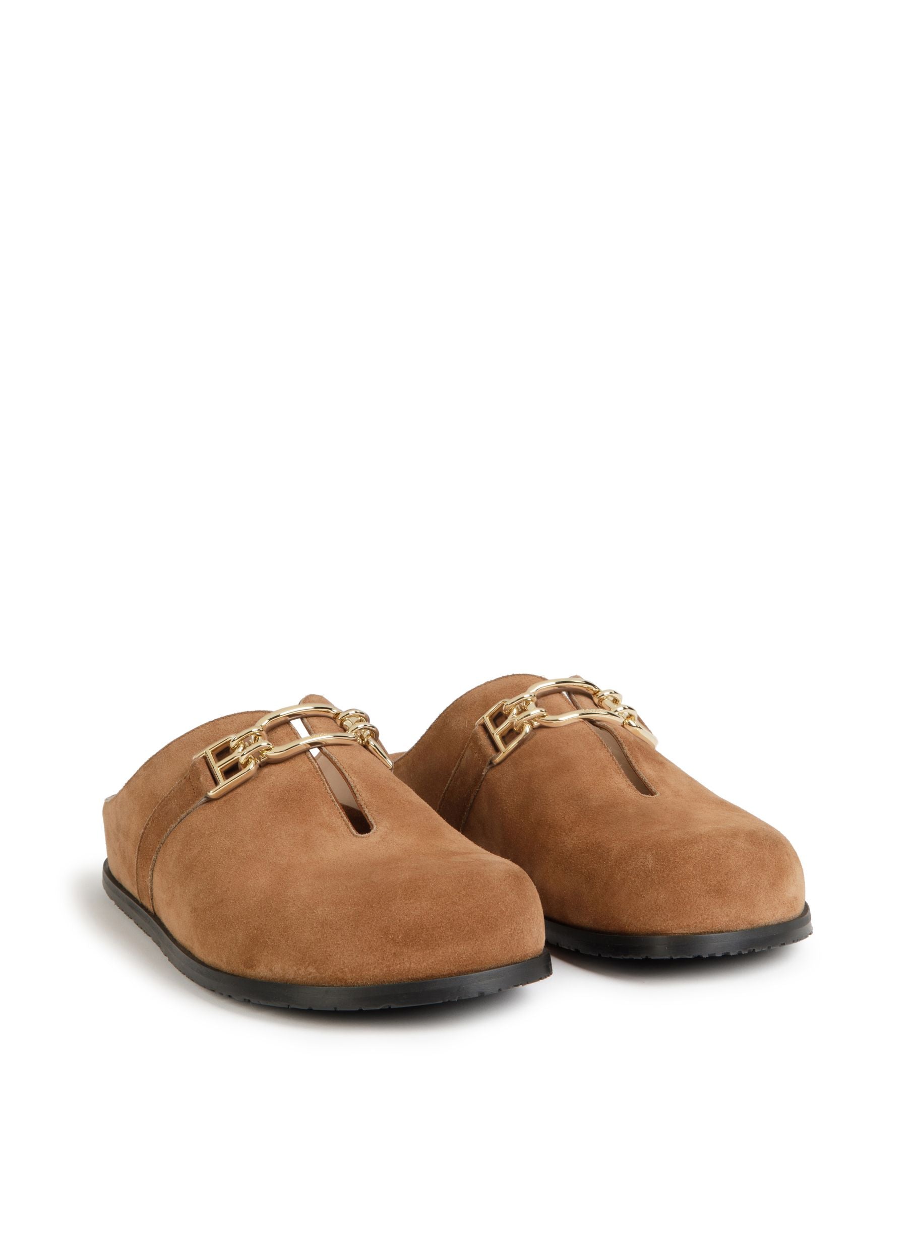 Francine Slippers De Piel En Marrón - Mujer - Bally - 01
