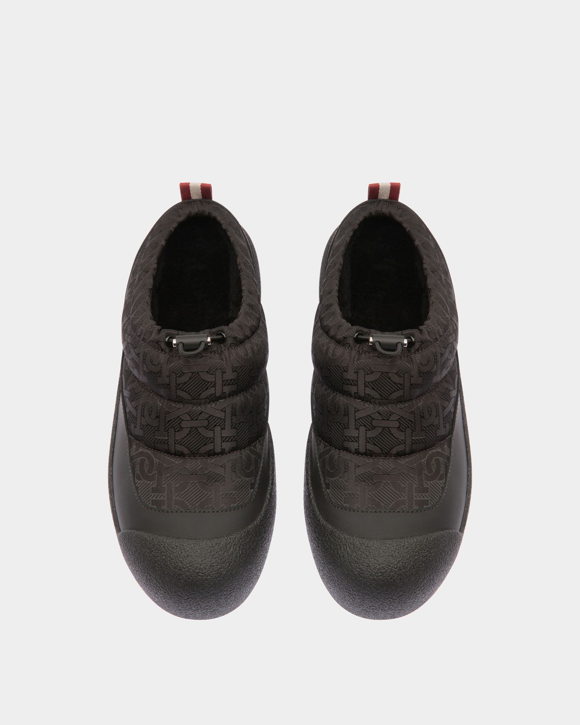 Carys Mocasines En Jacquard De Nailon De Color Negro - Mujer - Bally - 03