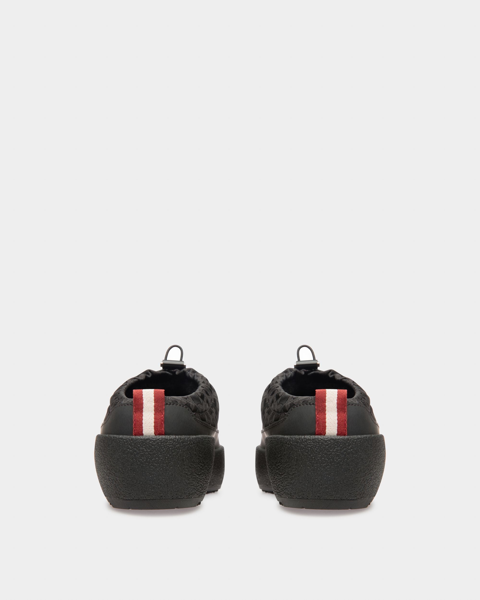Carys Nylon Jacquard Slippers In Black - Women's - Bally - 04