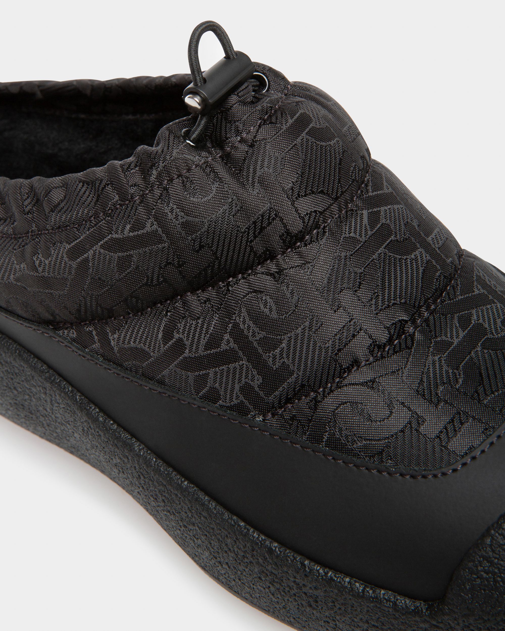 Carys Mocasines En Jacquard De Nailon De Color Negro - Mujer - Bally - 06