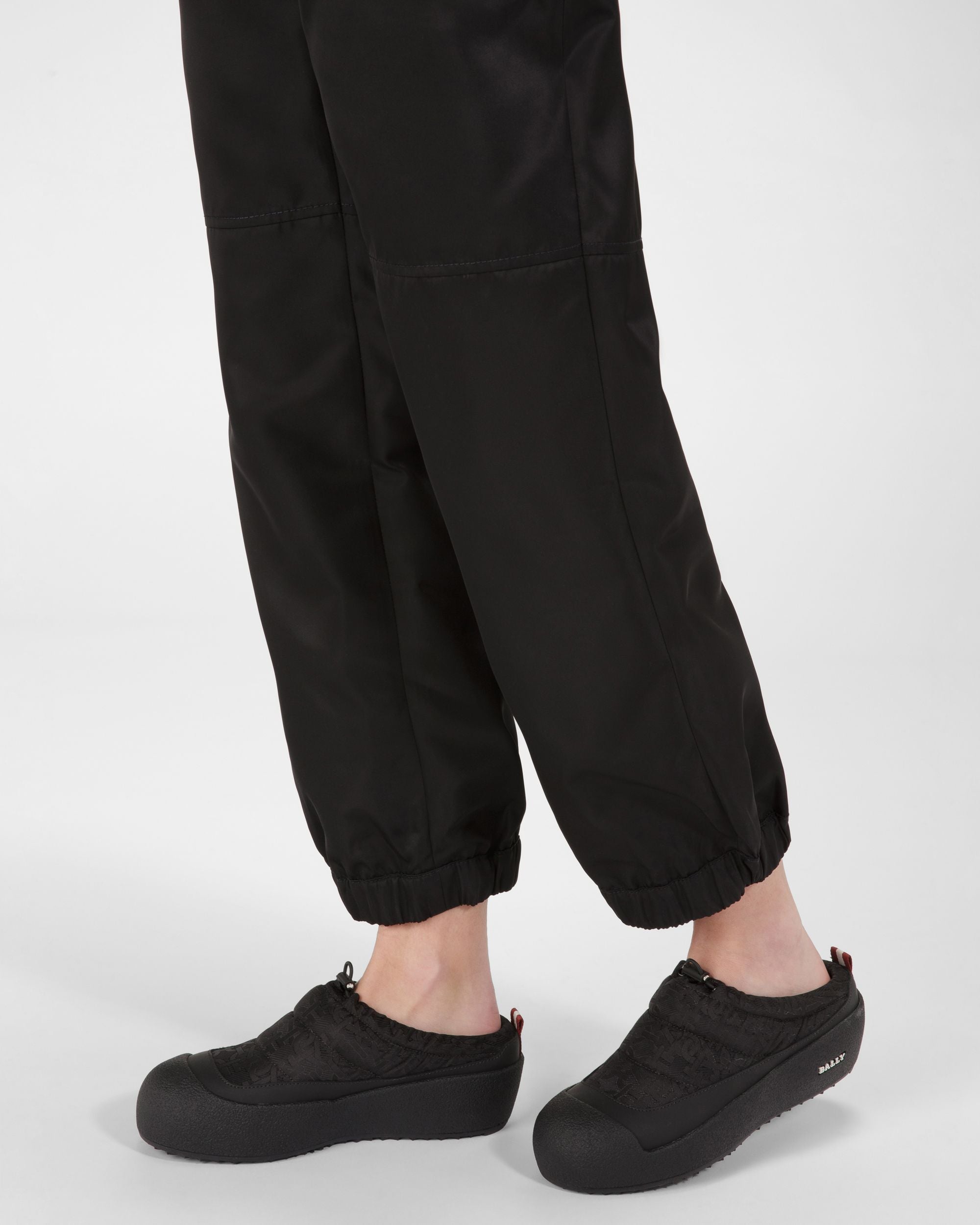 Carys Mocasines En Jacquard De Nailon De Color Negro - Mujer - Bally - 07