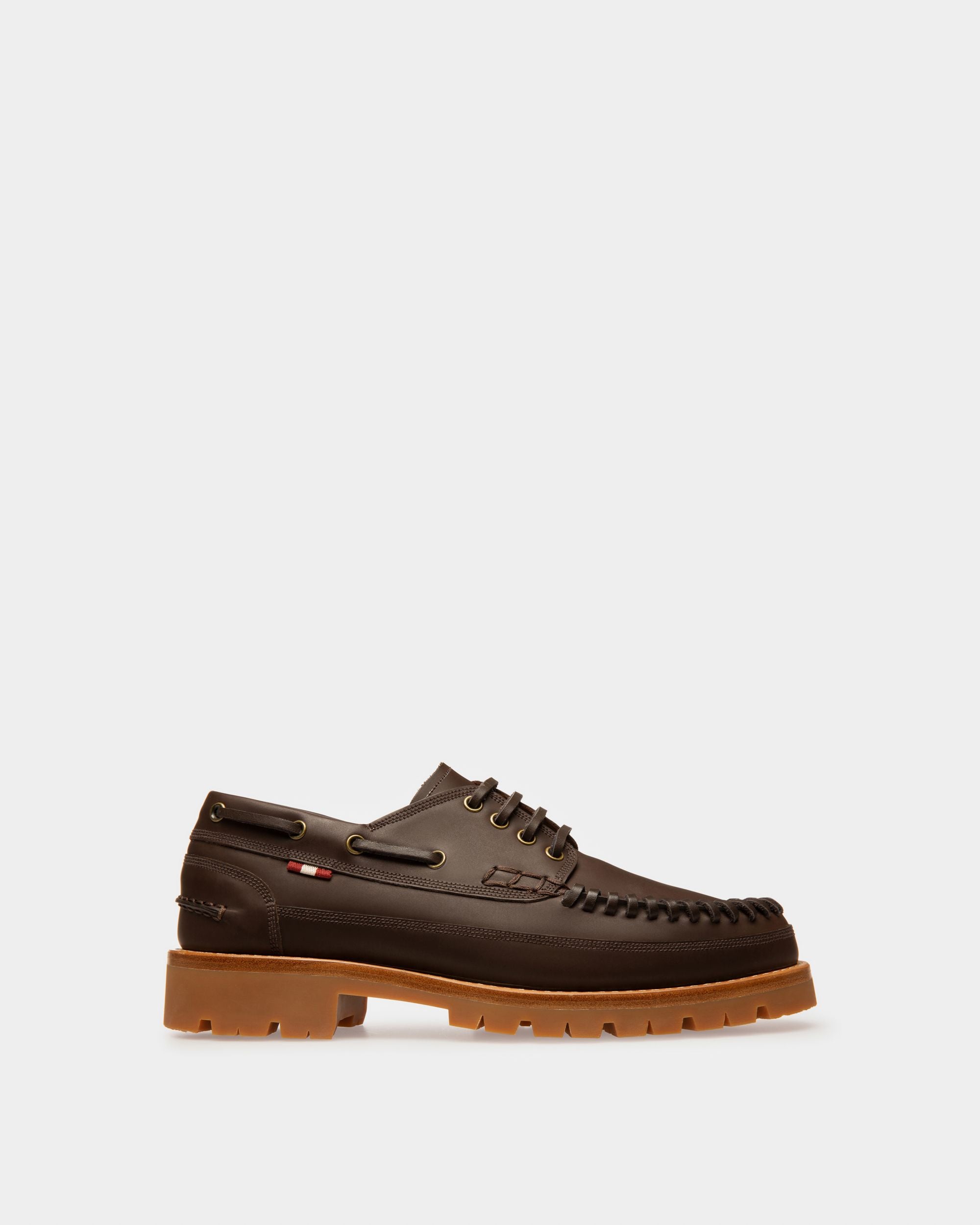 Tristan Mocasines En Piel De Color Marrón - Mujer - Bally - 01