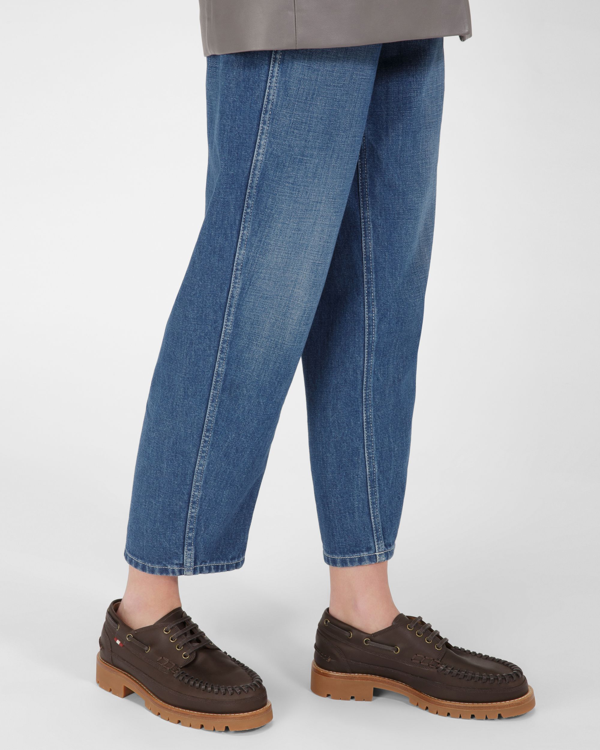 Tristan Mocasines En Piel De Color Marrón - Mujer - Bally - 03