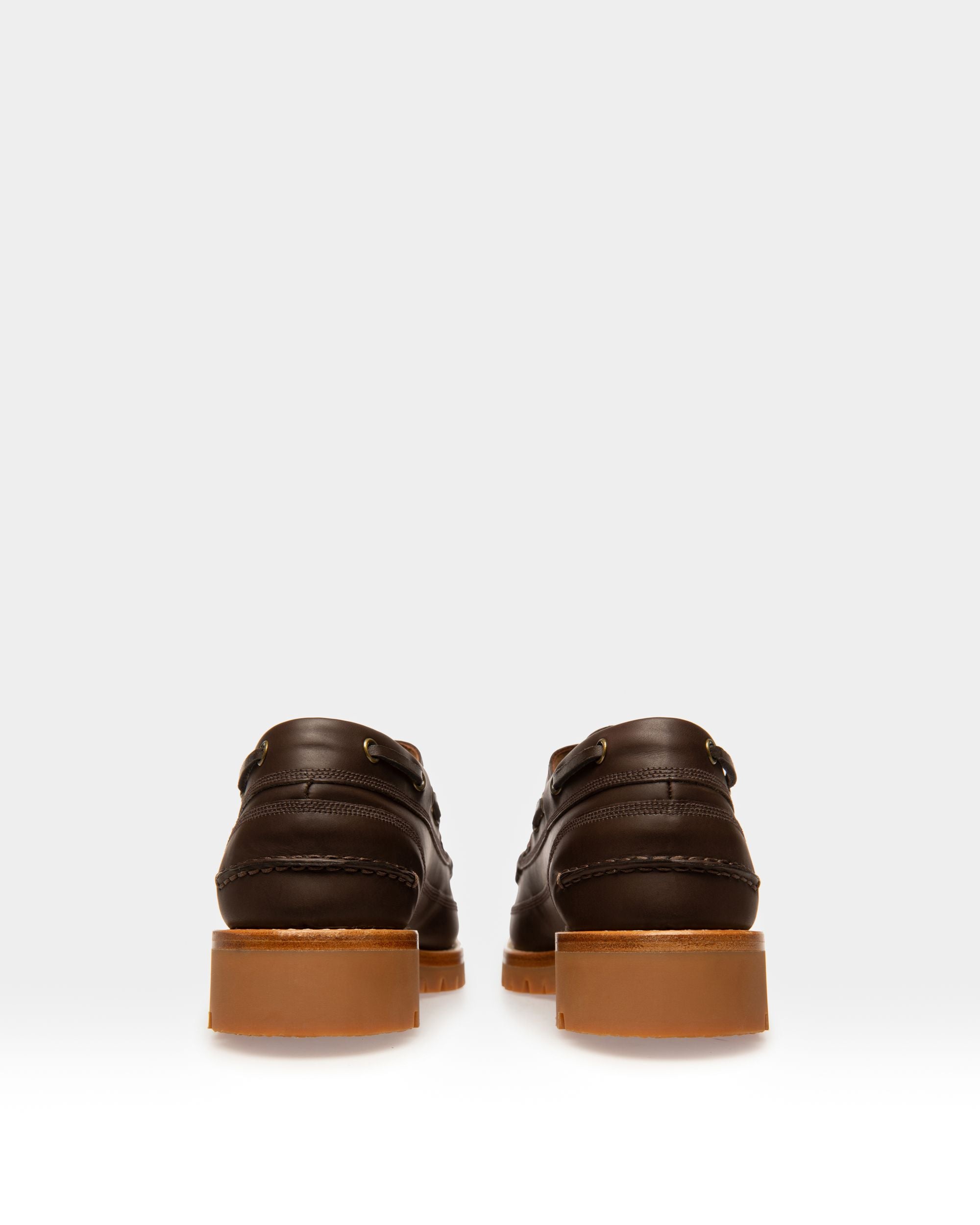 Tristan Mocasines En Piel De Color Marrón - Mujer - Bally - 04