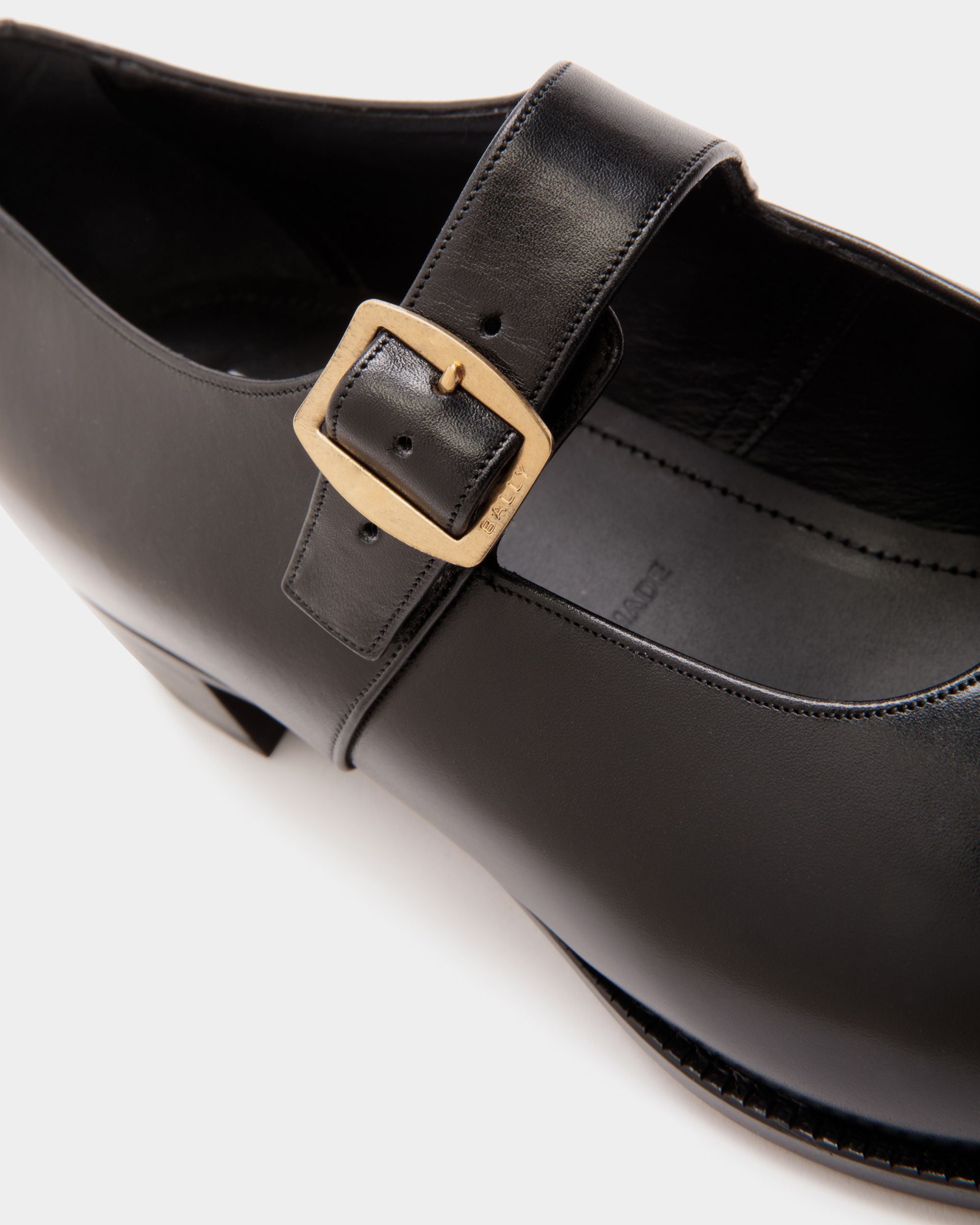 Glendale Mary-Jane in Black Leather - Women's - Bally - 02