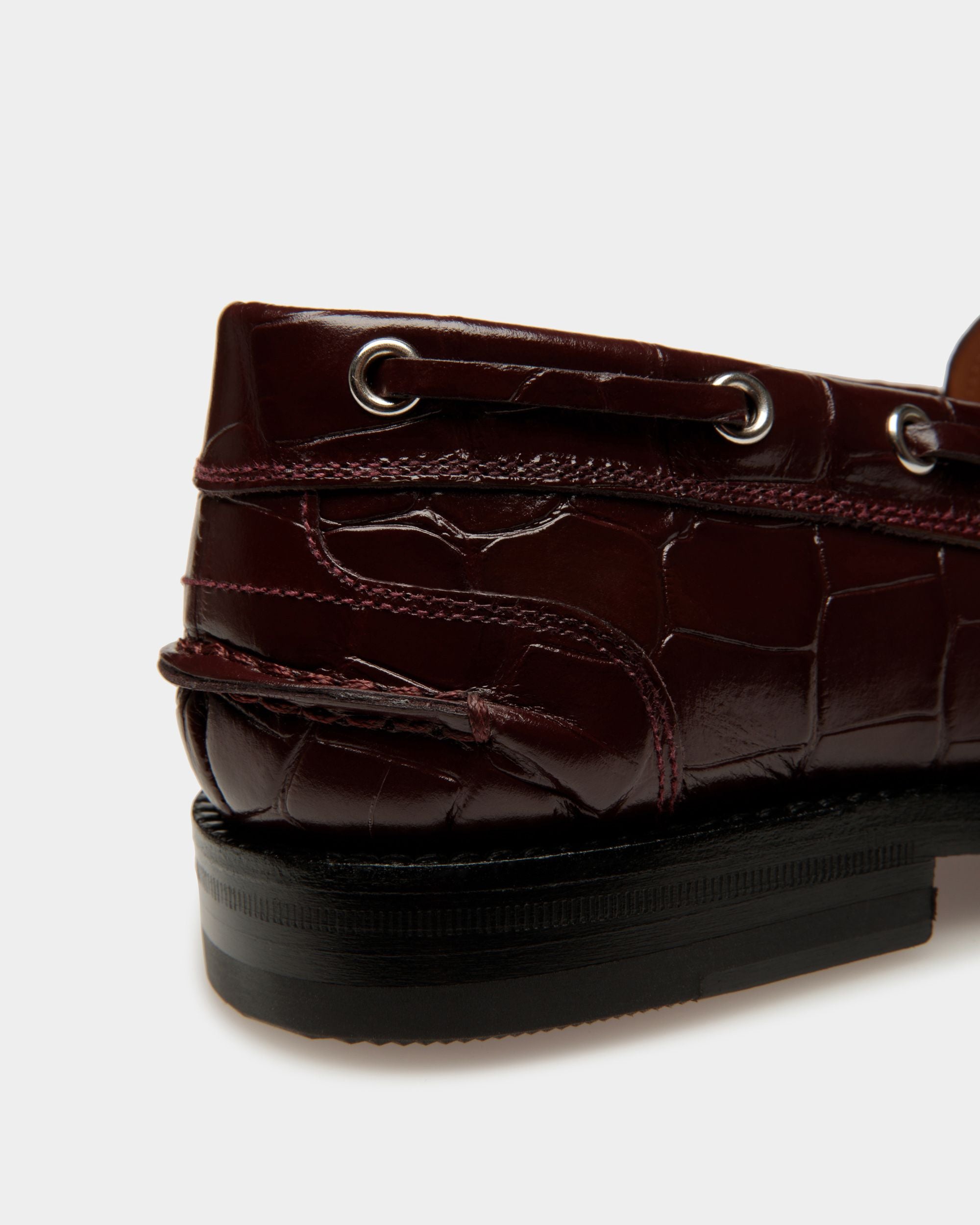 Rome Moccasins In Chablis Leather - Women's - Bally - 04