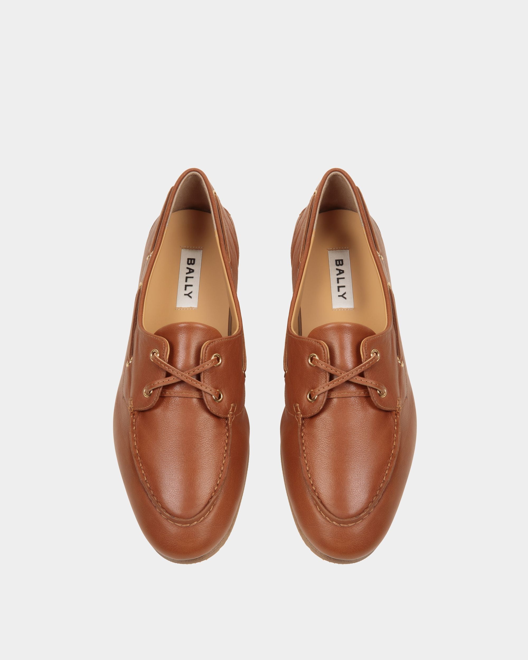 Mocasín Plume De Piel Marrón - Mujer - Bally - 05