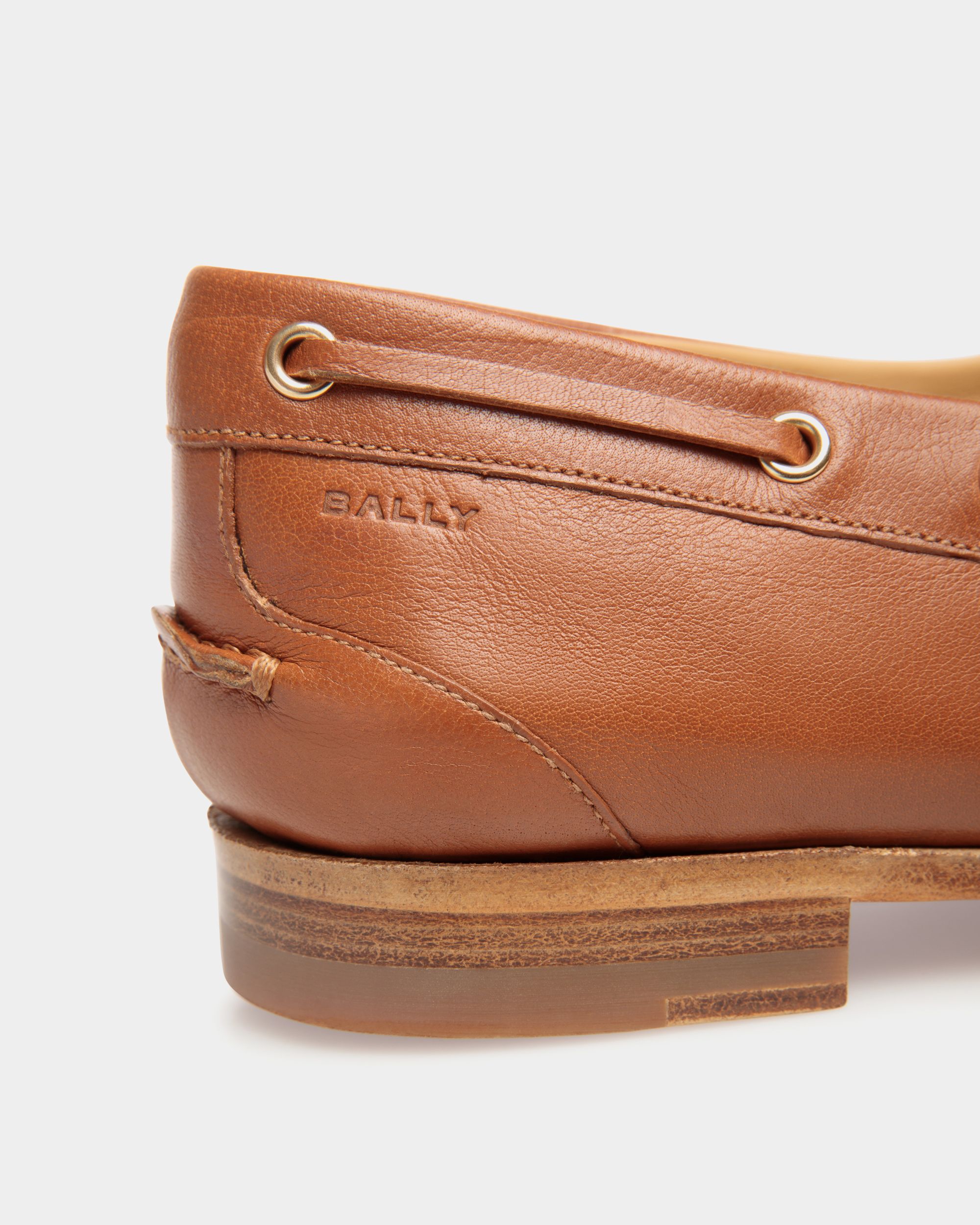 Mocasín Plume De Piel Marrón - Mujer - Bally - 06