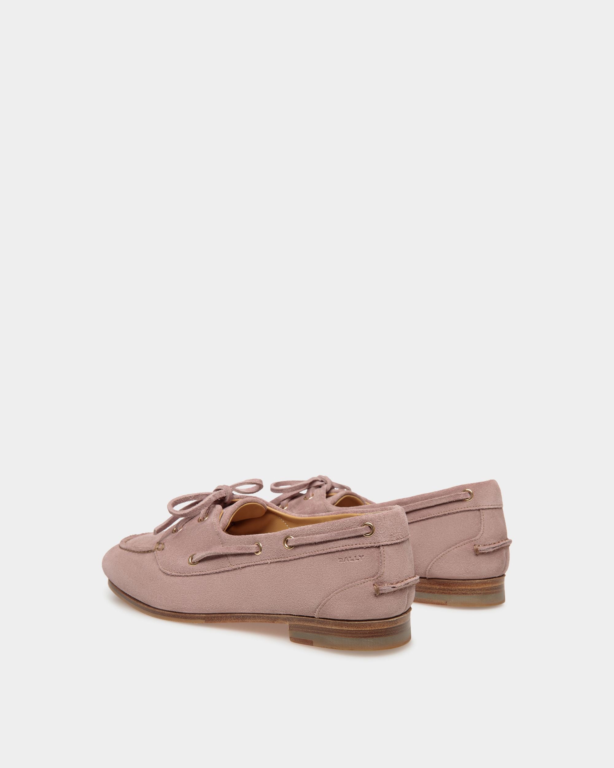 Mocasín Plume De Ante Malva Claro - Mujer - Bally - 03
