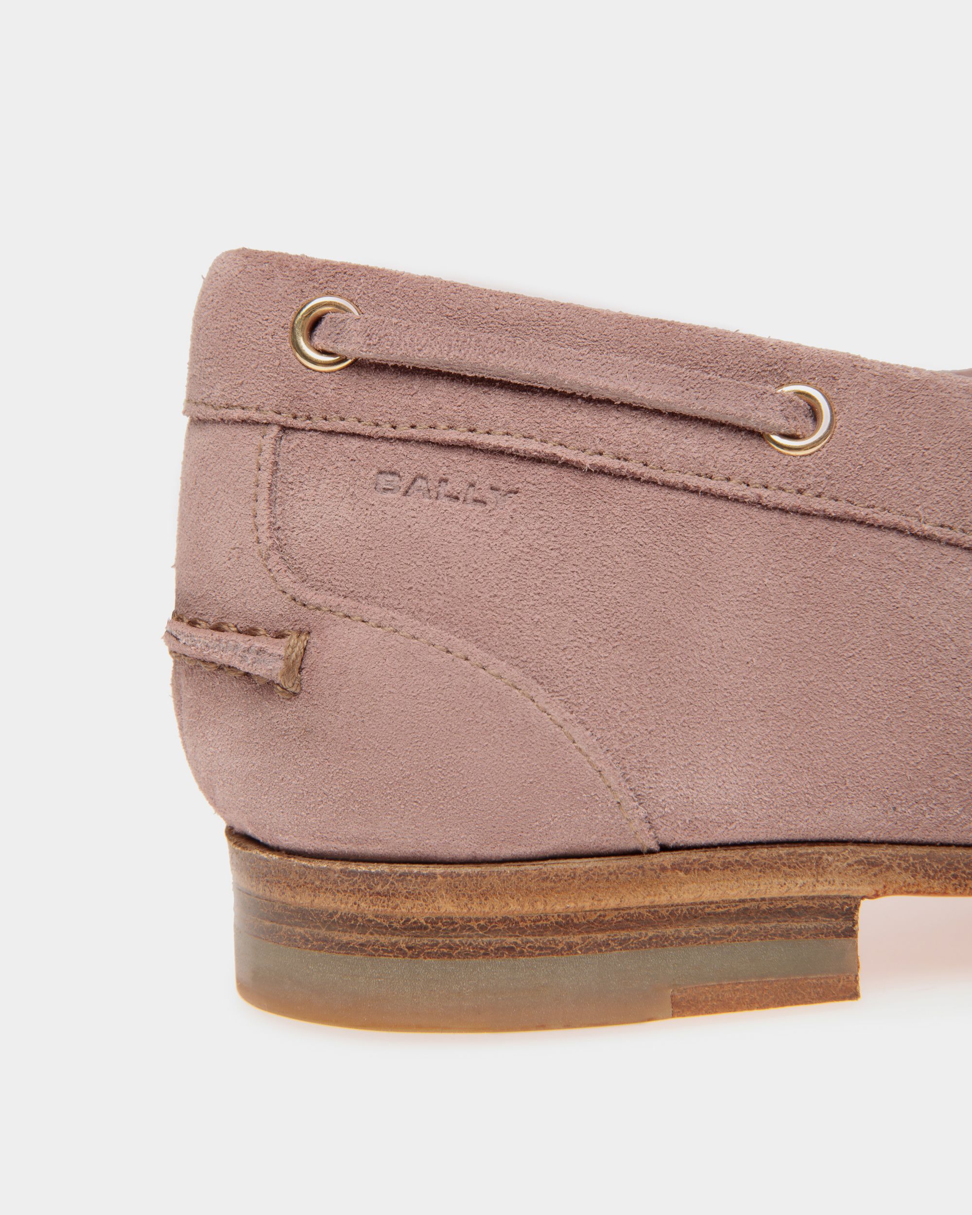 Mocasín Plume De Ante Malva Claro - Mujer - Bally - 04