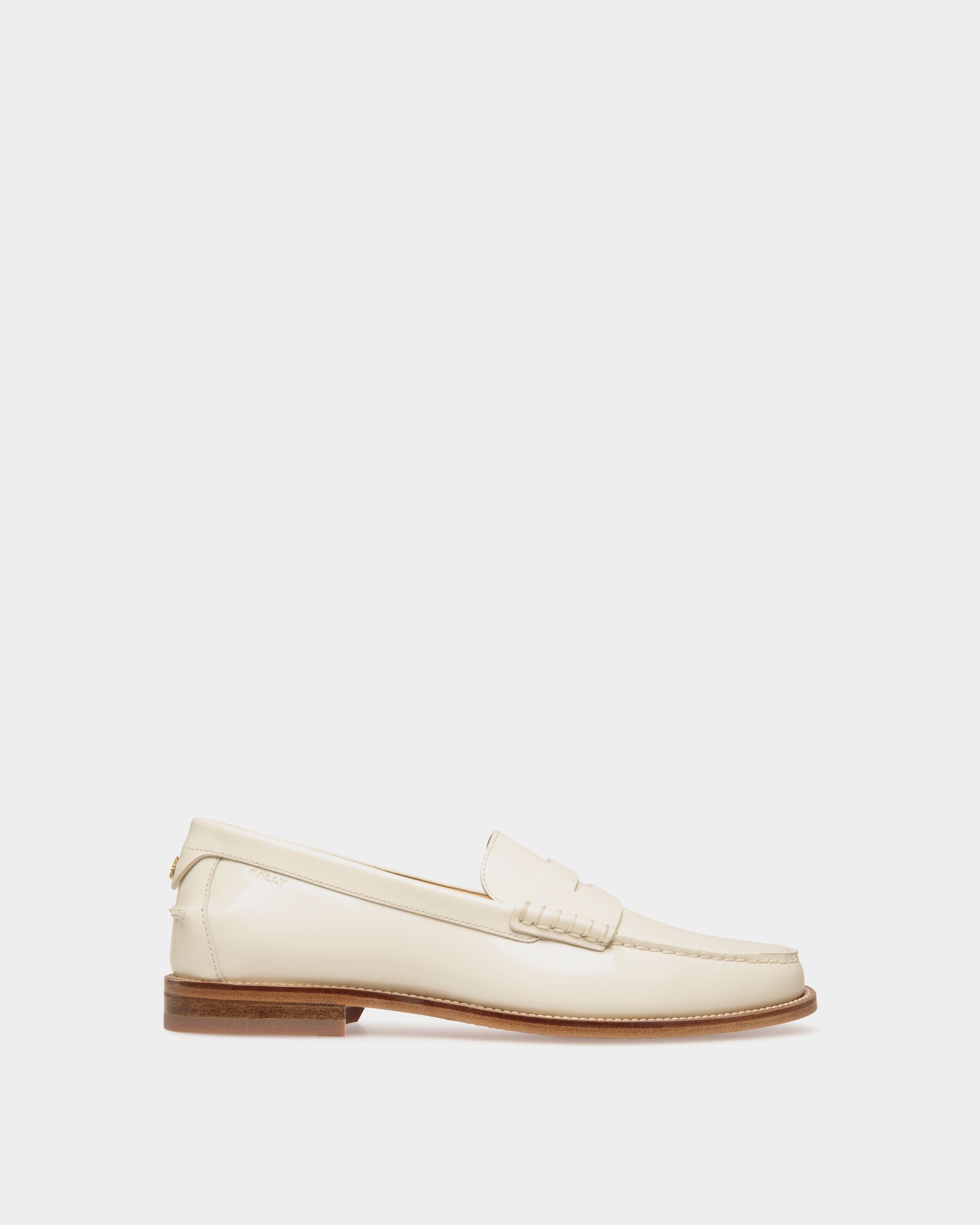 Capitol Moccasin in Ivory Leather - Women's - Bally - 01