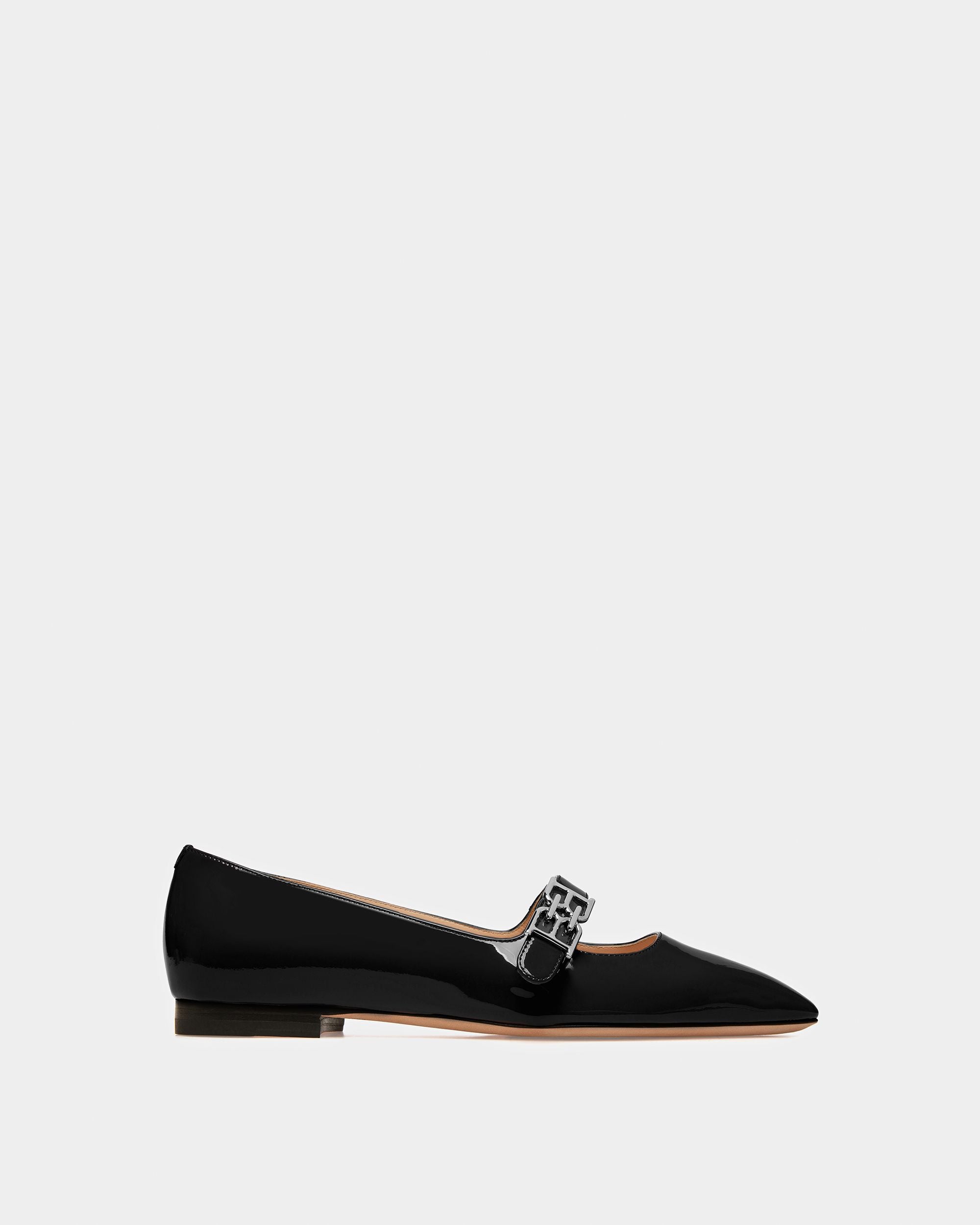 Elis Zapatos Planos De Piel En Negro - Mujer - Bally - 01