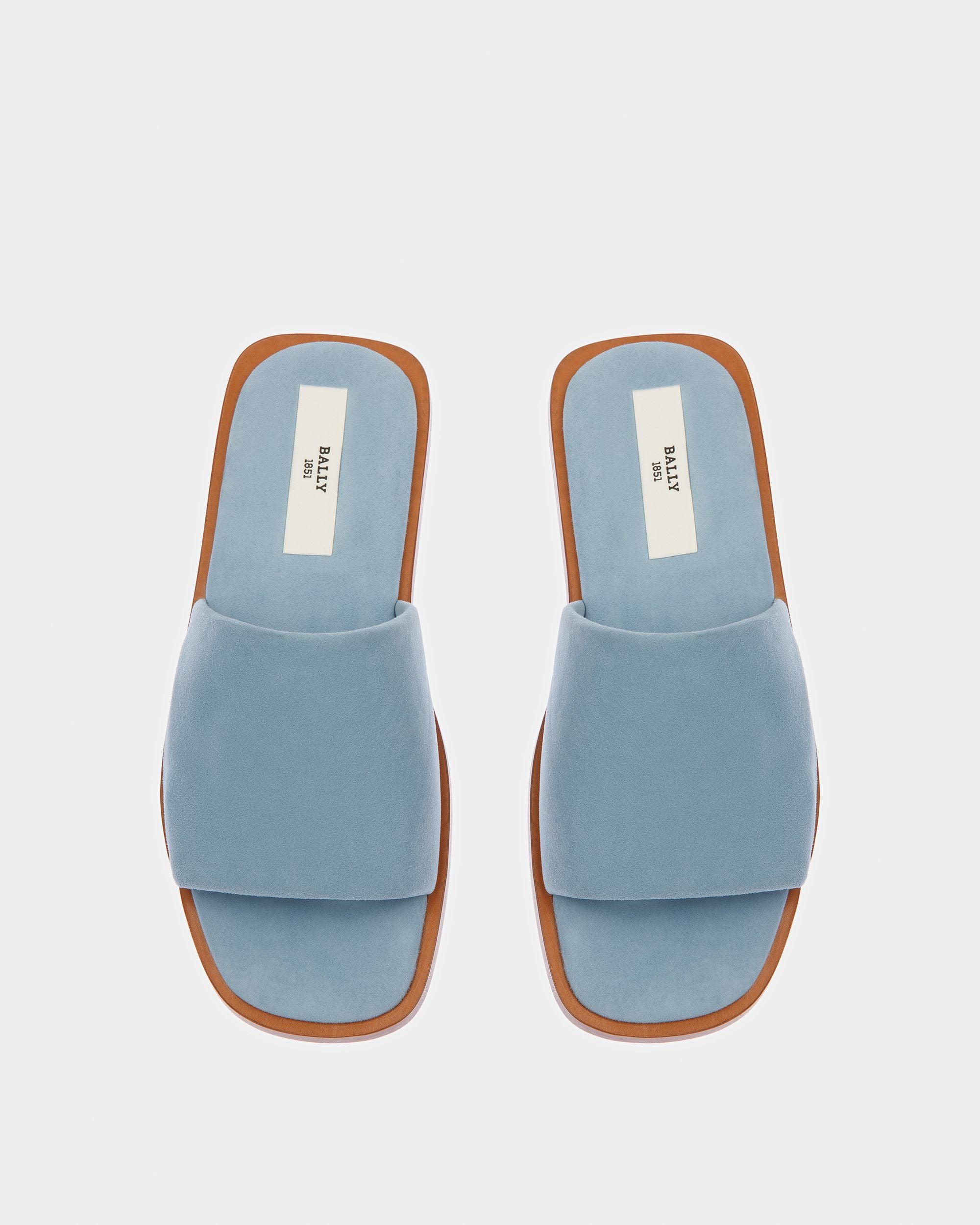 Sabian Sandalias De Piel En Azul Claro - Mujer - Bally - 02