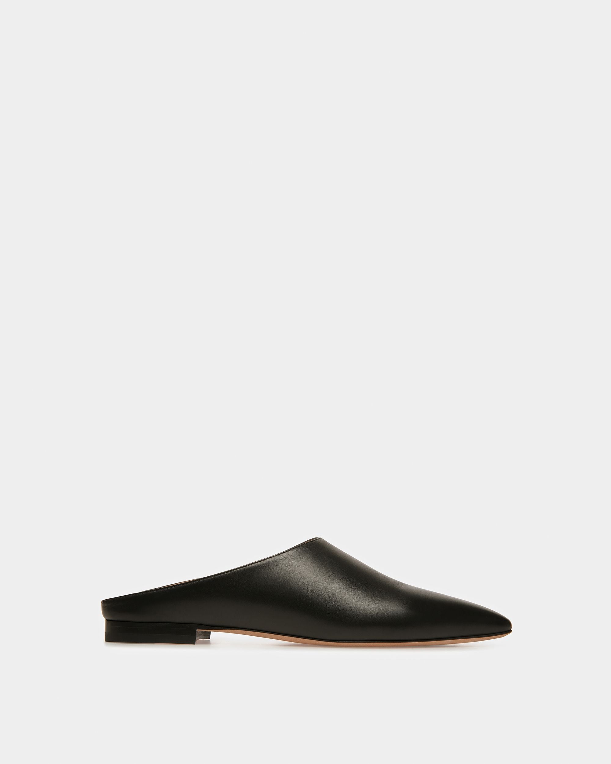 Nara Leather Flat Pumps In Black - Women's - Bally - 01
