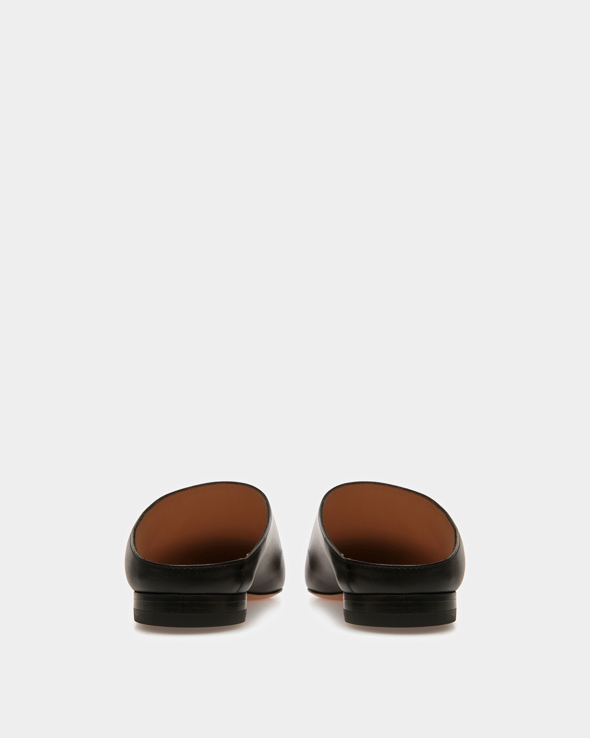 Nara Leather Flat Pumps In Black - Women's - Bally - 04