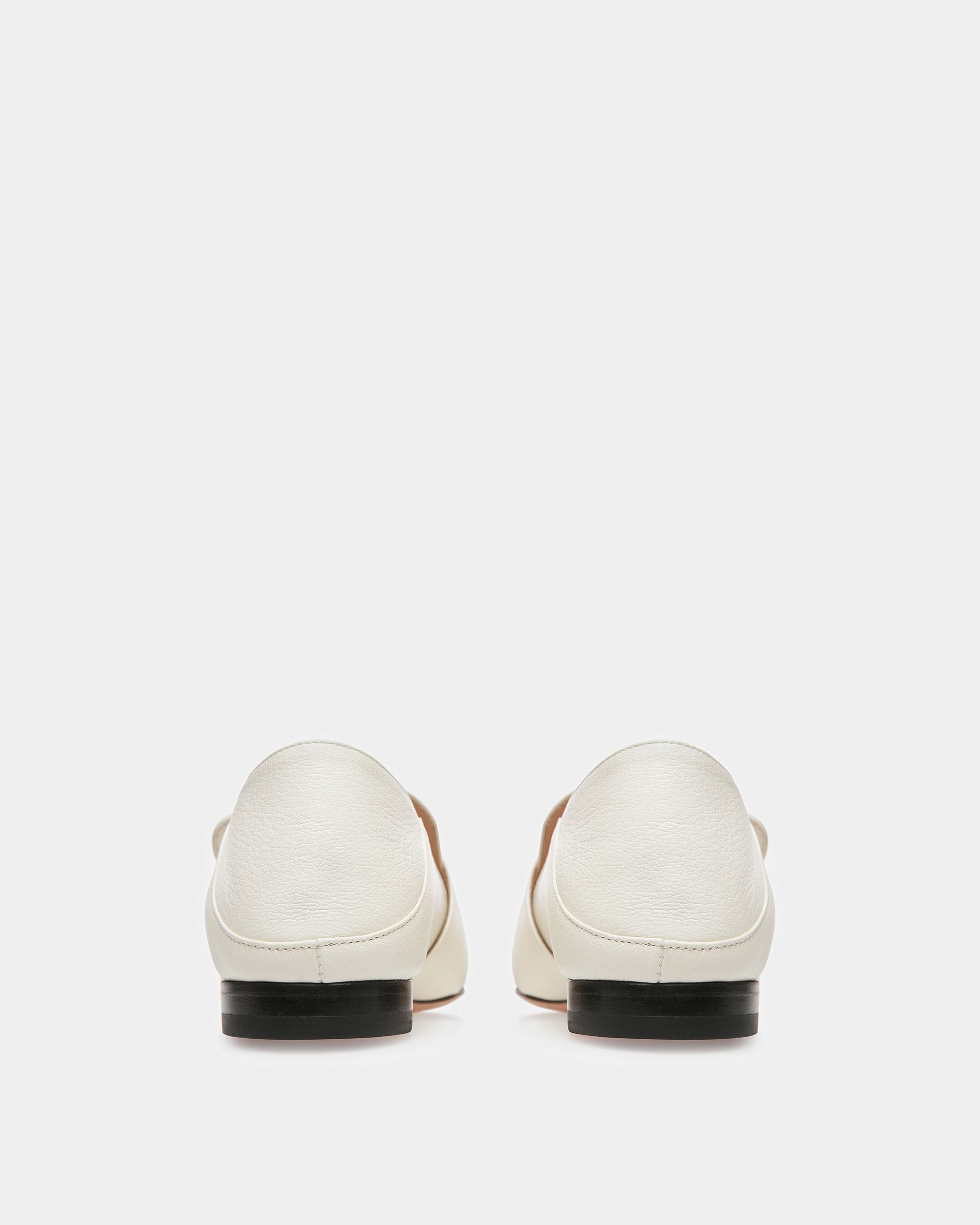 Janelle Mocasines De Piel Color Hueso - Mujer - Bally - 04