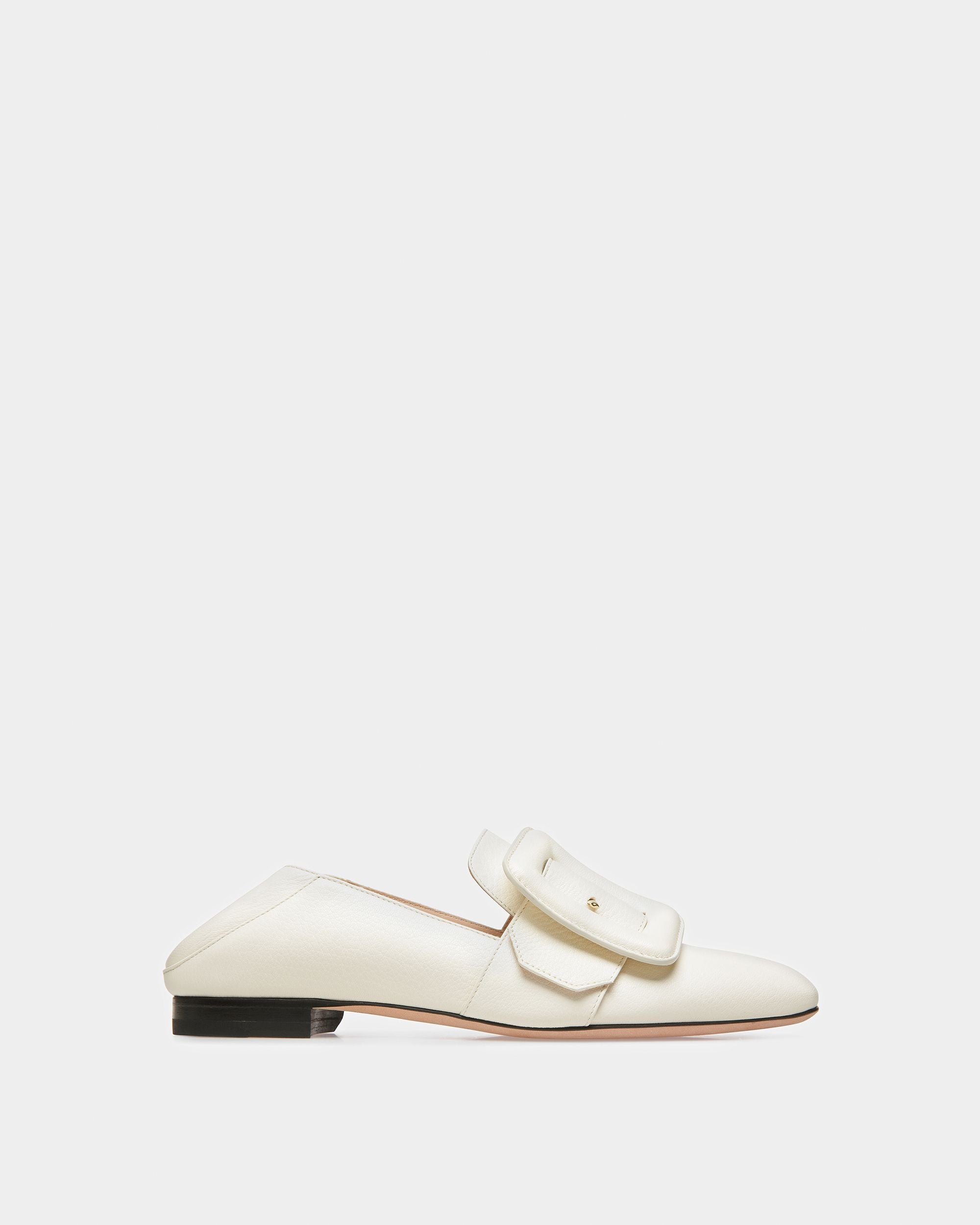 Janelle Mocasines De Piel Color Hueso - Mujer - Bally - 07
