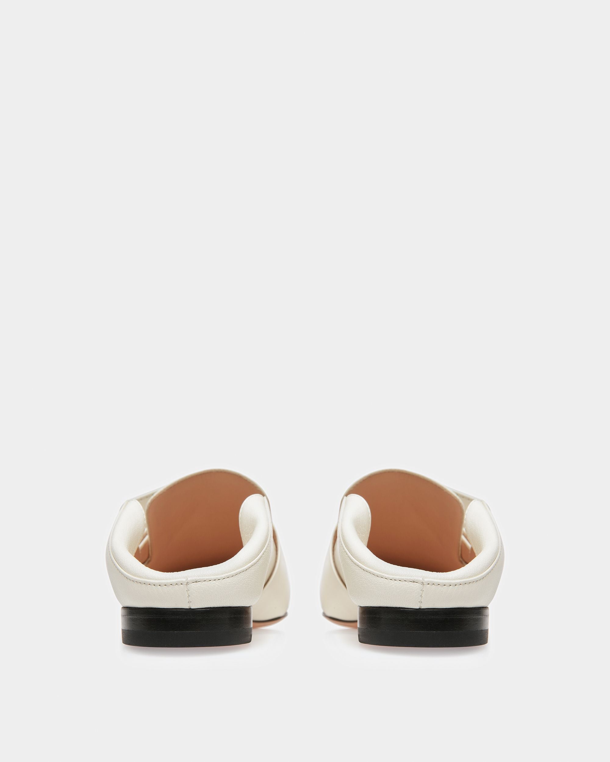 Janelle Mocasines De Piel Color Hueso - Mujer - Bally - 08
