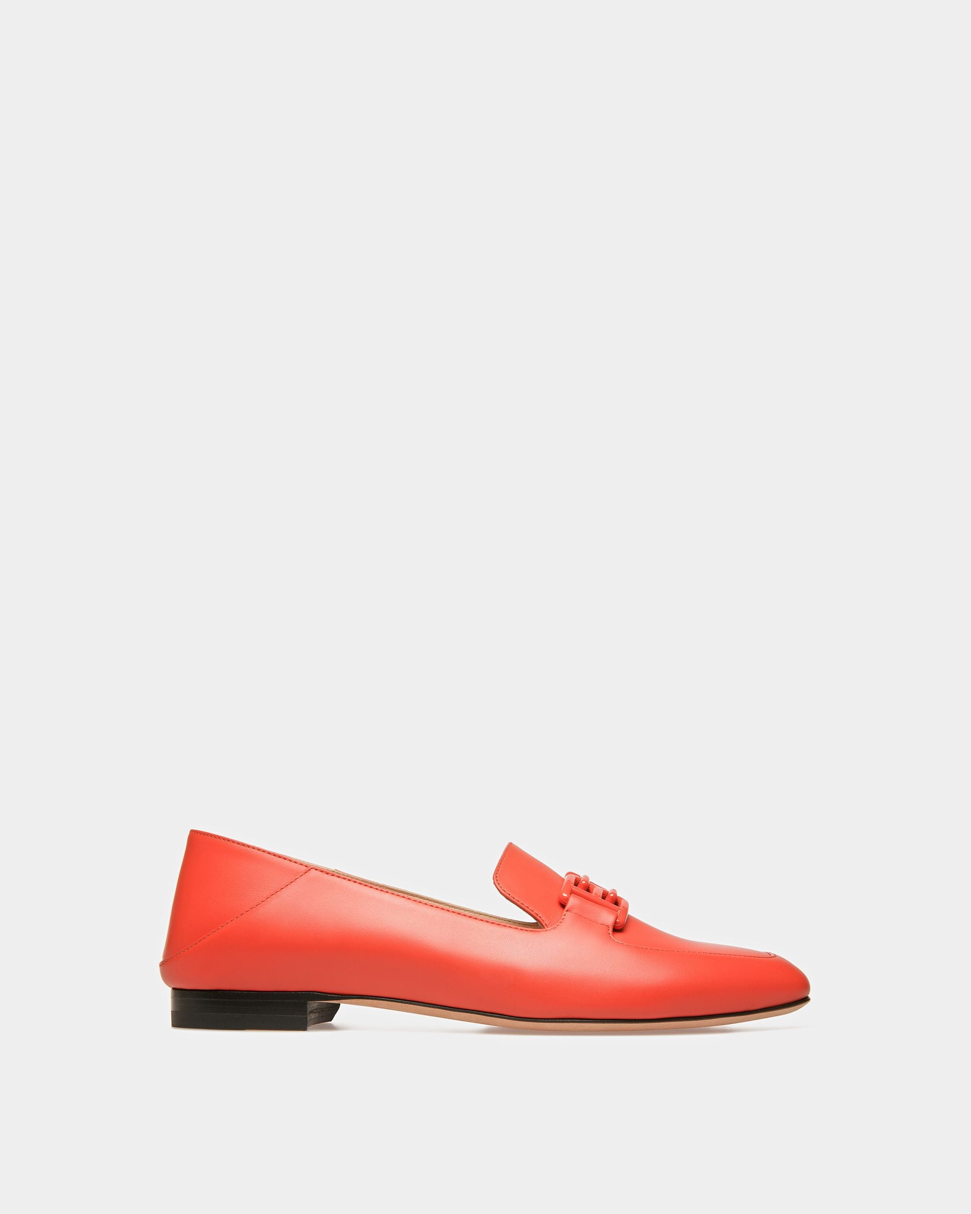 Ellah Pantuflas De Piel En Naranja - Mujer - Bally - 01