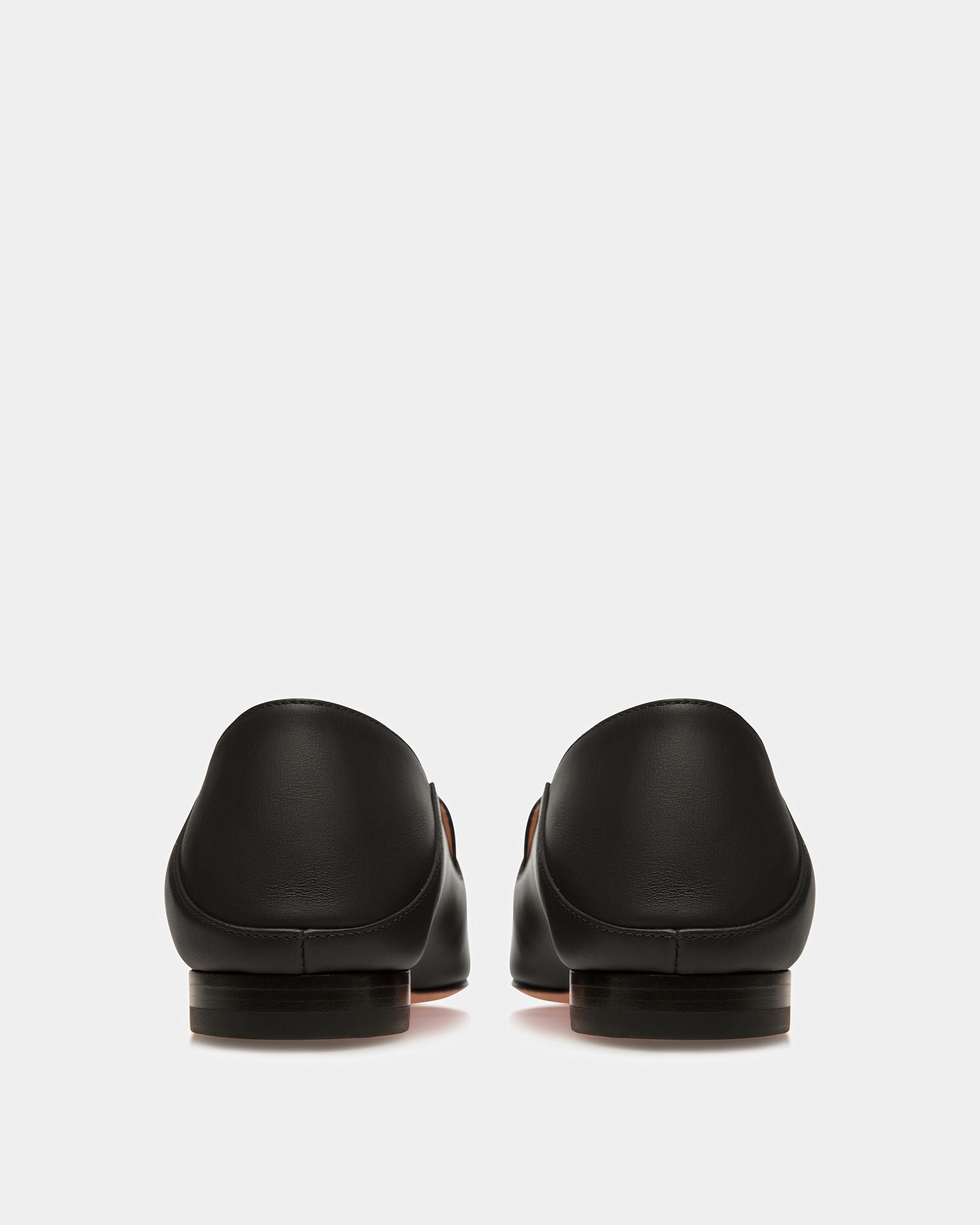 Ellah Leather Loafers In Black - Women's - Bally - 03