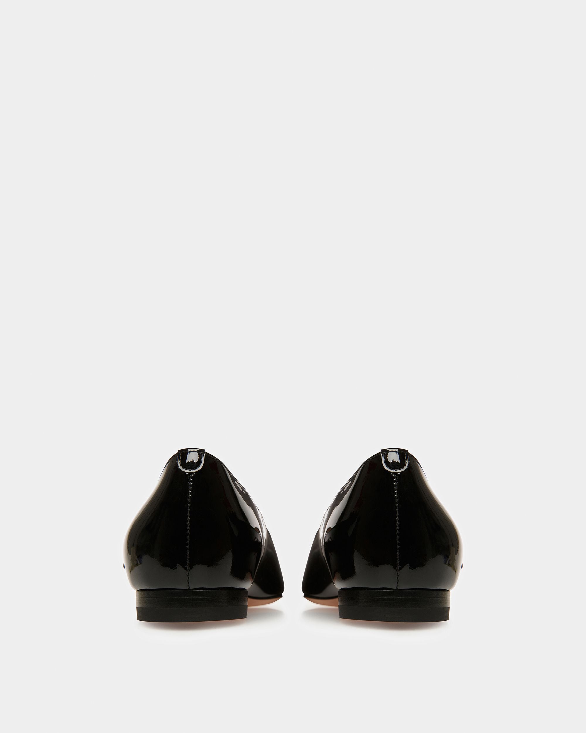 Ellah Flat Mocasines De Piel Negra - Mujer - Bally - 03