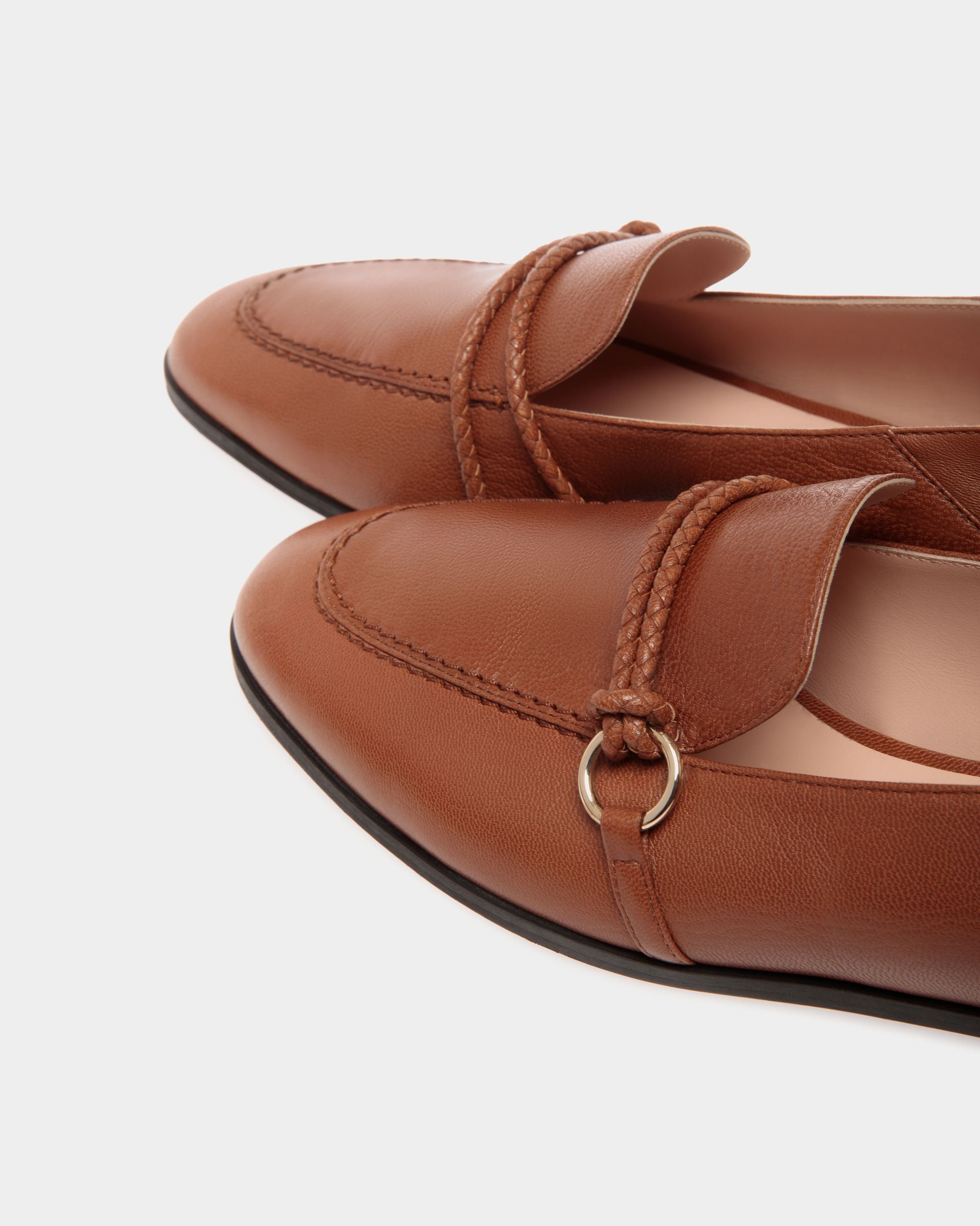 Flat Pump In Beige Goat - Mujer - Bally - 05