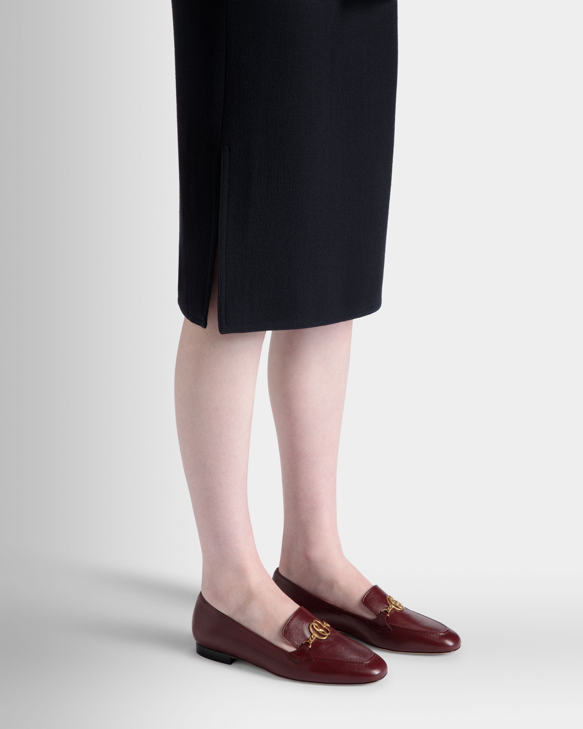Daily Emblem Loafer In Andorra Leather - Women's - Bally - 02