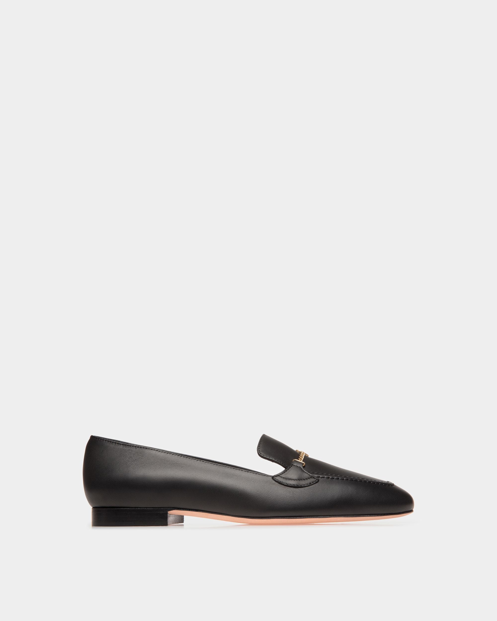 Mocasín Daily Emblem De Piel Negra - Mujer - Bally - 01