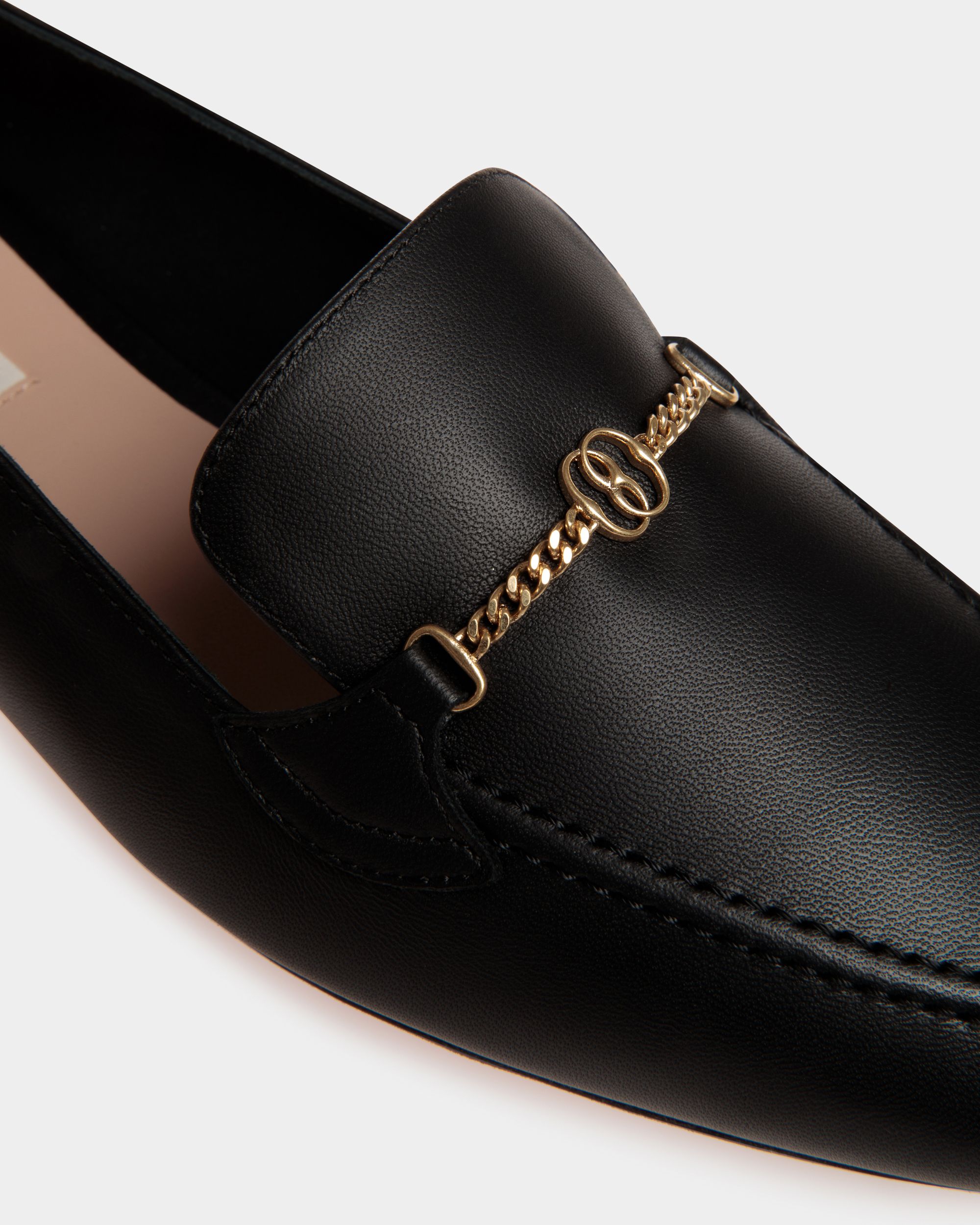 Mocasín Daily Emblem De Piel Negra - Mujer - Bally - 04