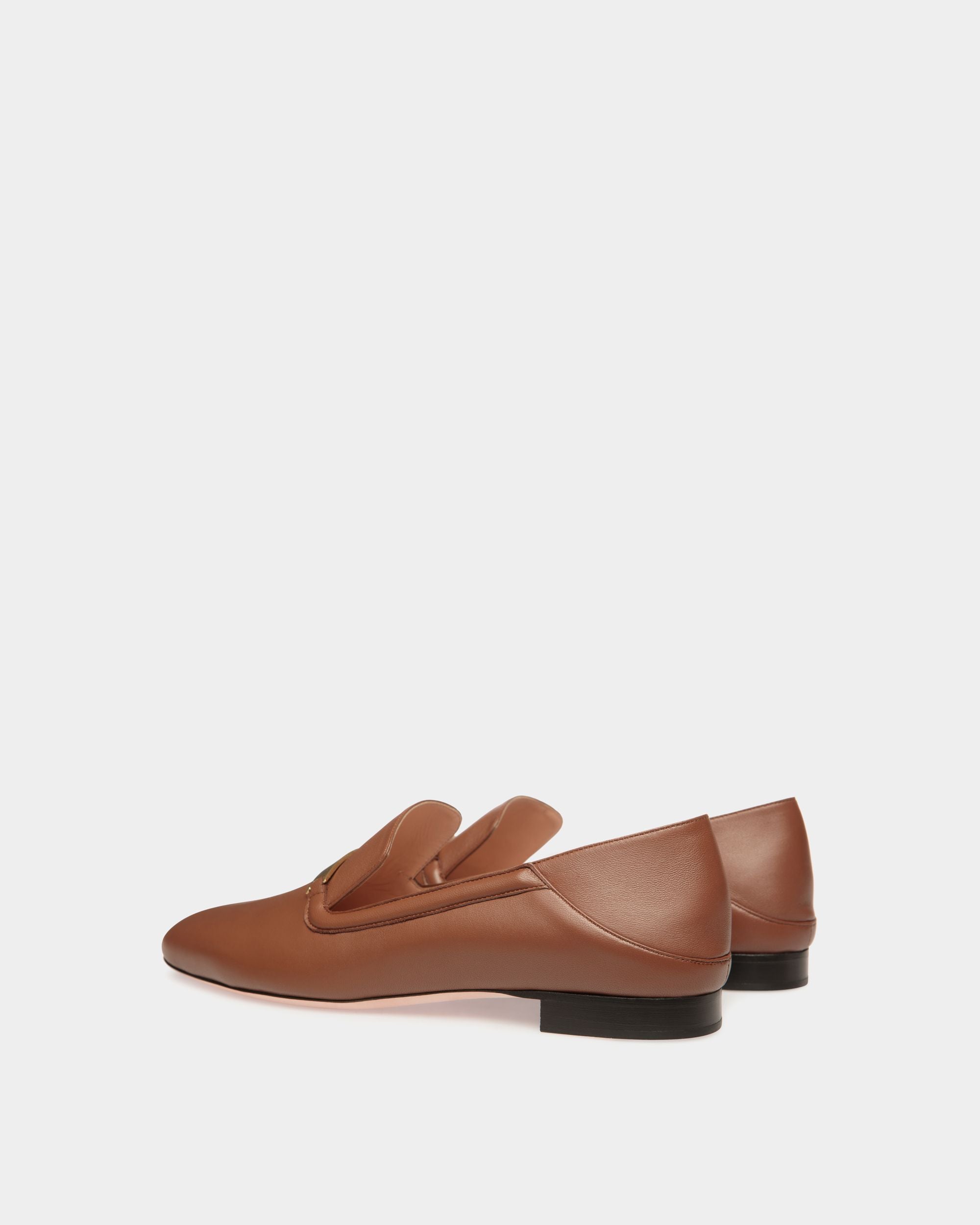 Deco Slipper in Brown Leather - Mujer - Bally - 04