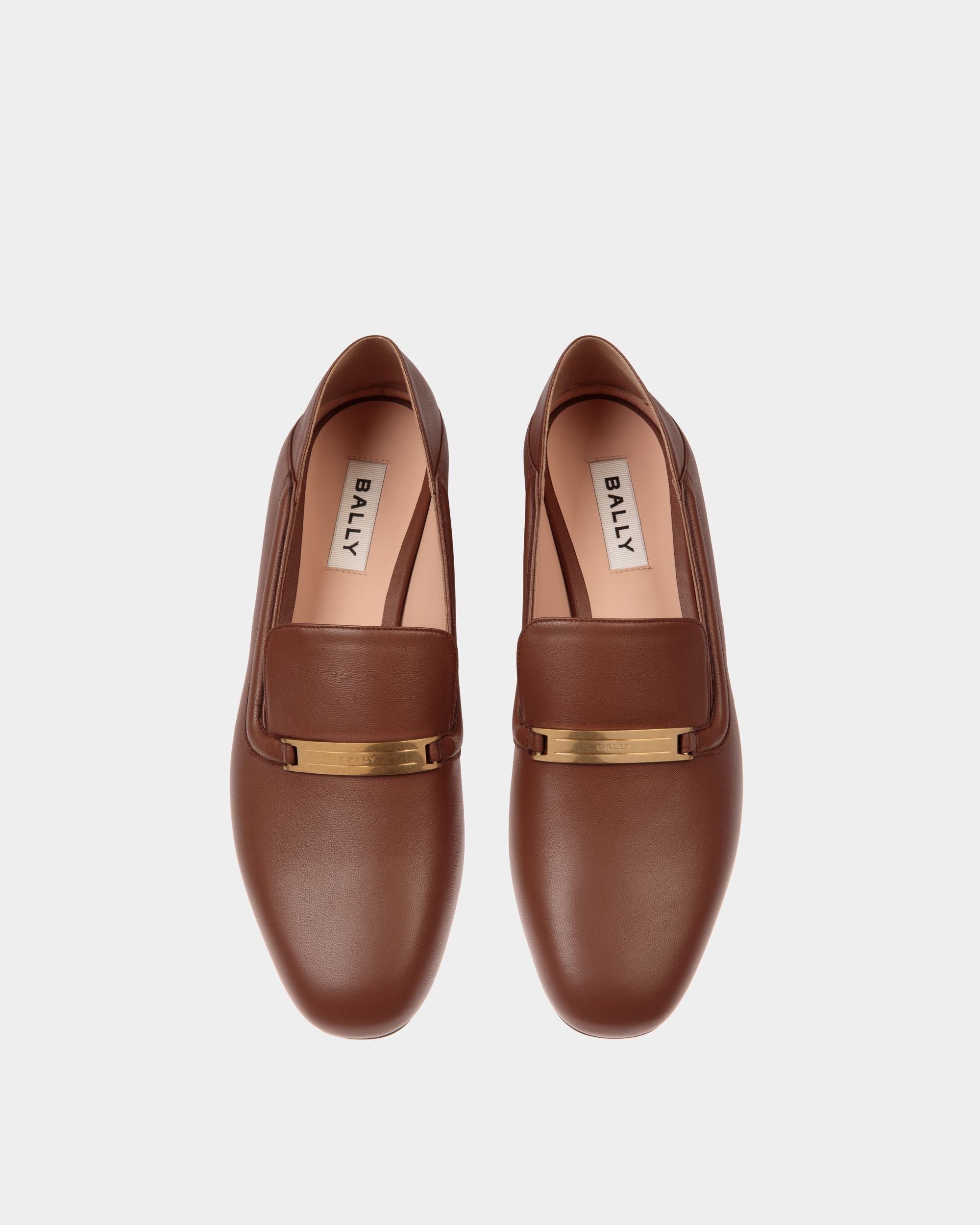 Deco Slipper in Brown Leather - Mujer - Bally - 05