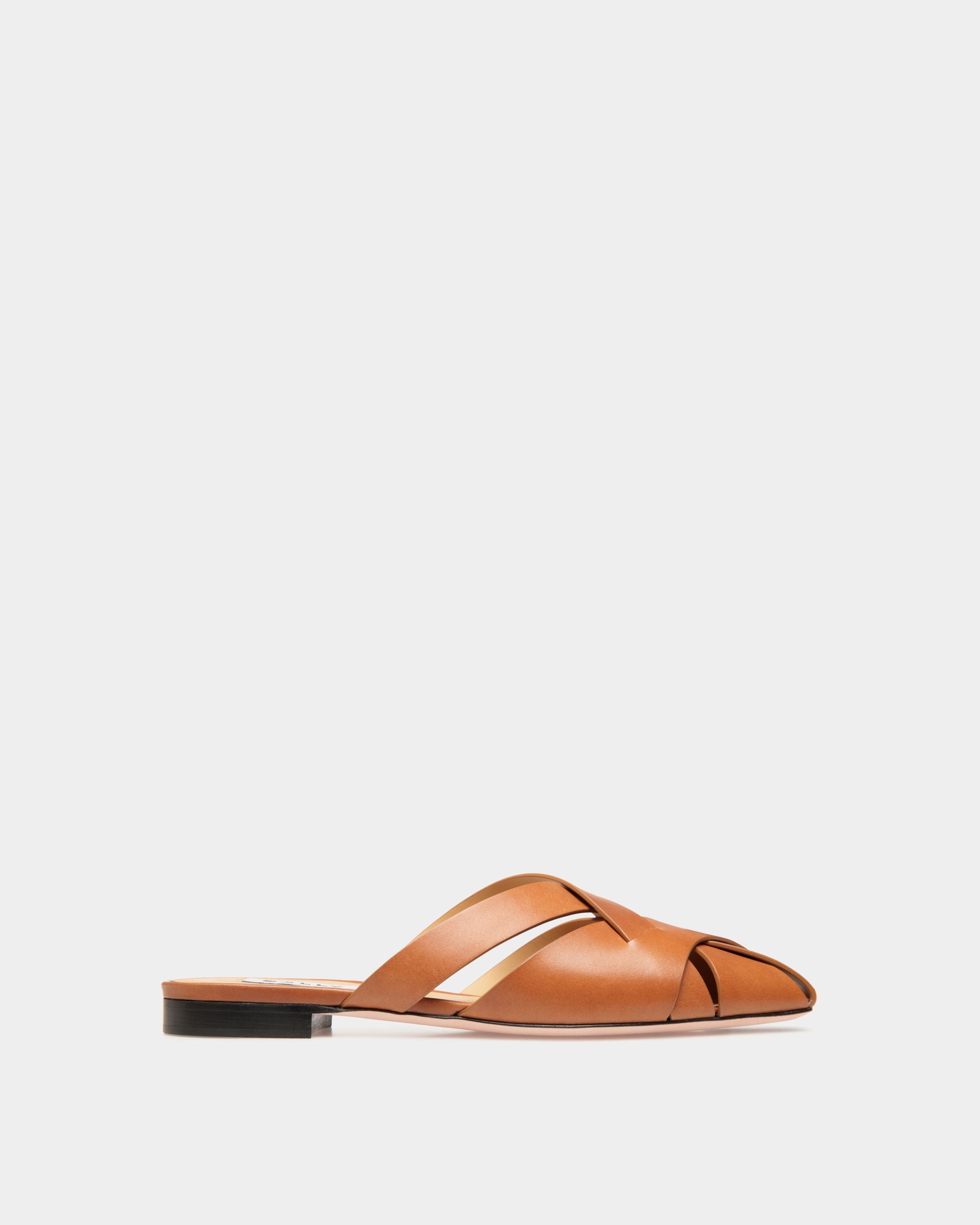 Sylt Sandal in Brown Brushed Leather - Mujer - Bally - 01