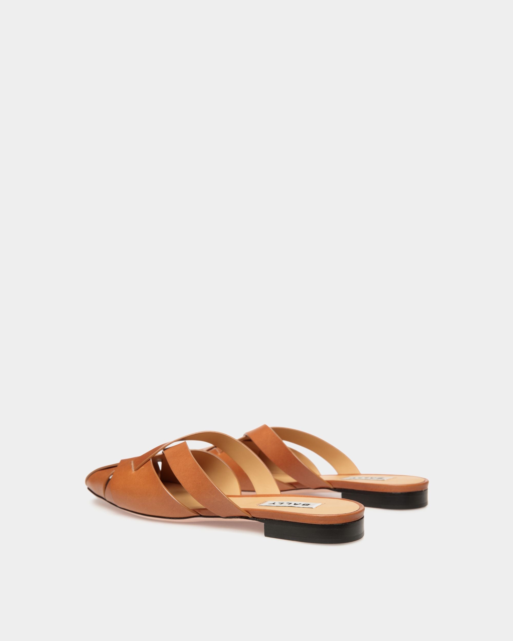 Sylt Sandal in Brown Brushed Leather - Mujer - Bally - 04