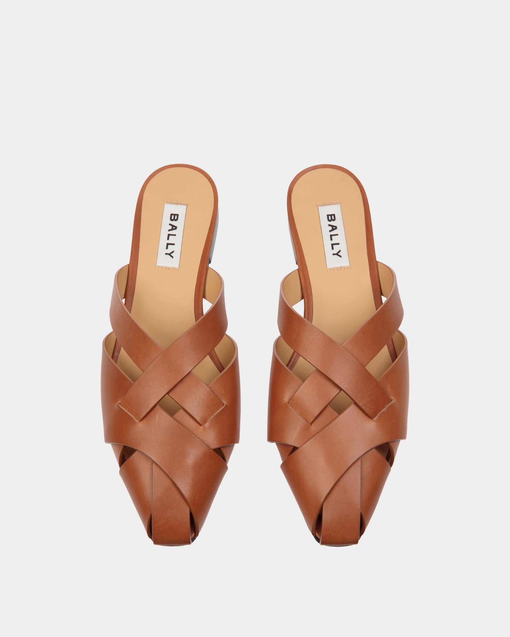 Sylt Sandal in Brown Brushed Leather - Mujer - Bally - 05