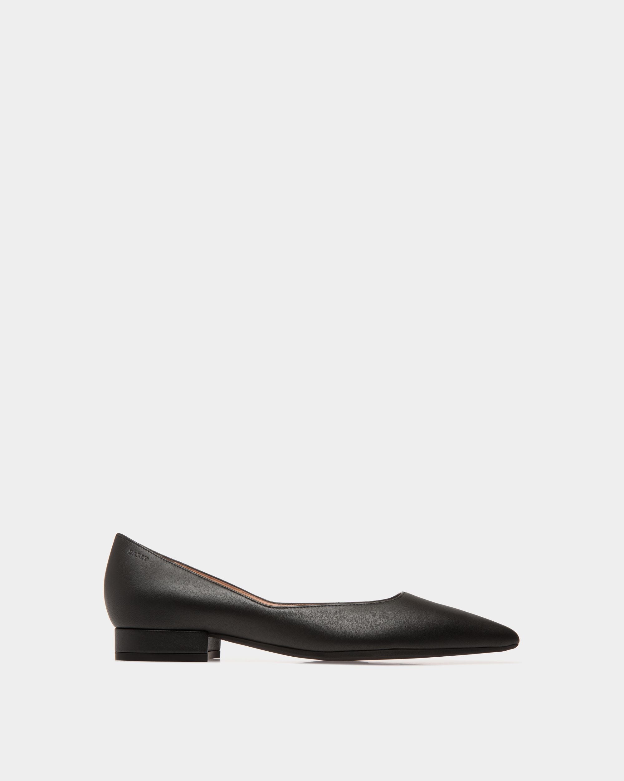 Pump In Black Leather - Women's - Bally - 01