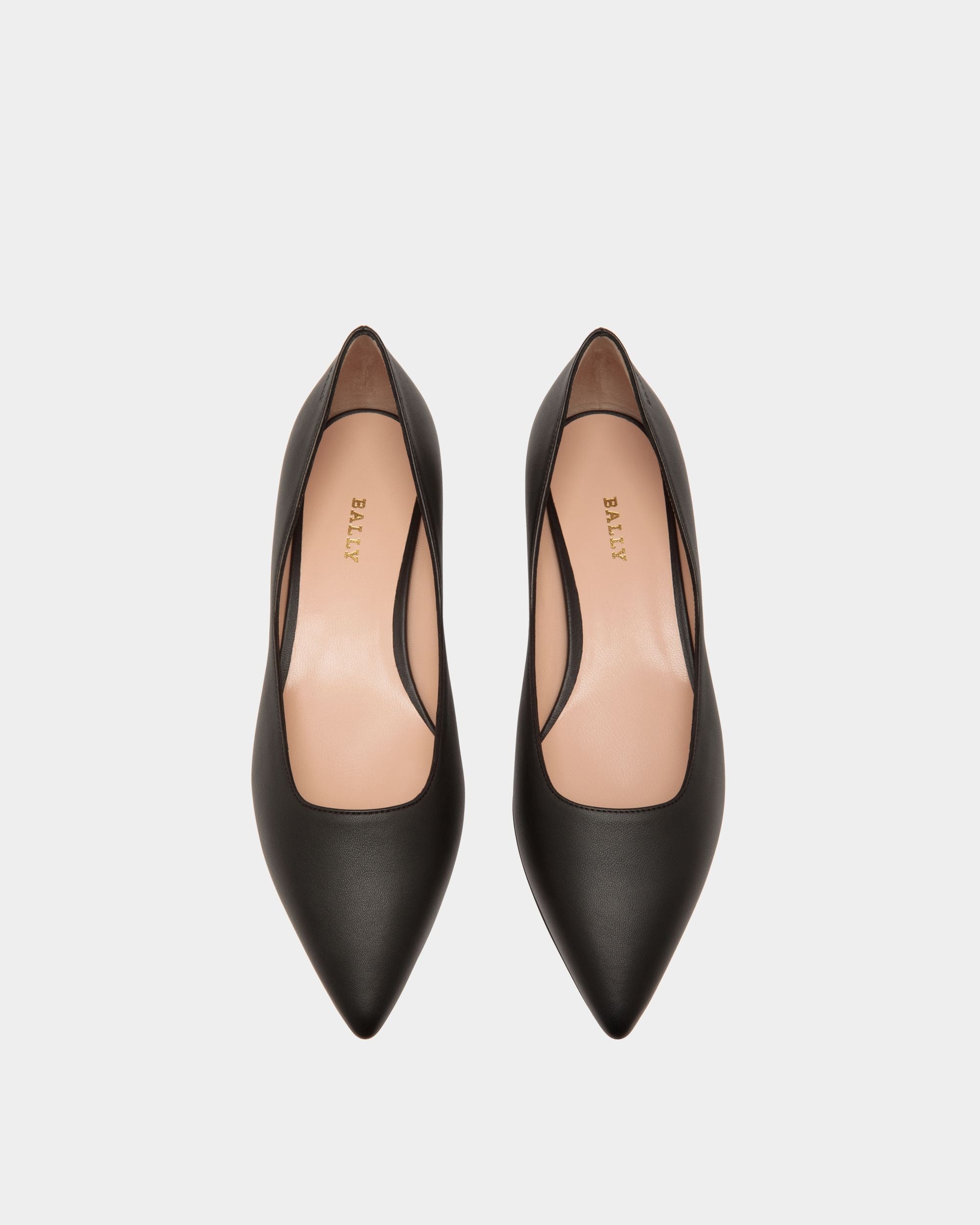 Pump In Black Leather - Women's - Bally - 04