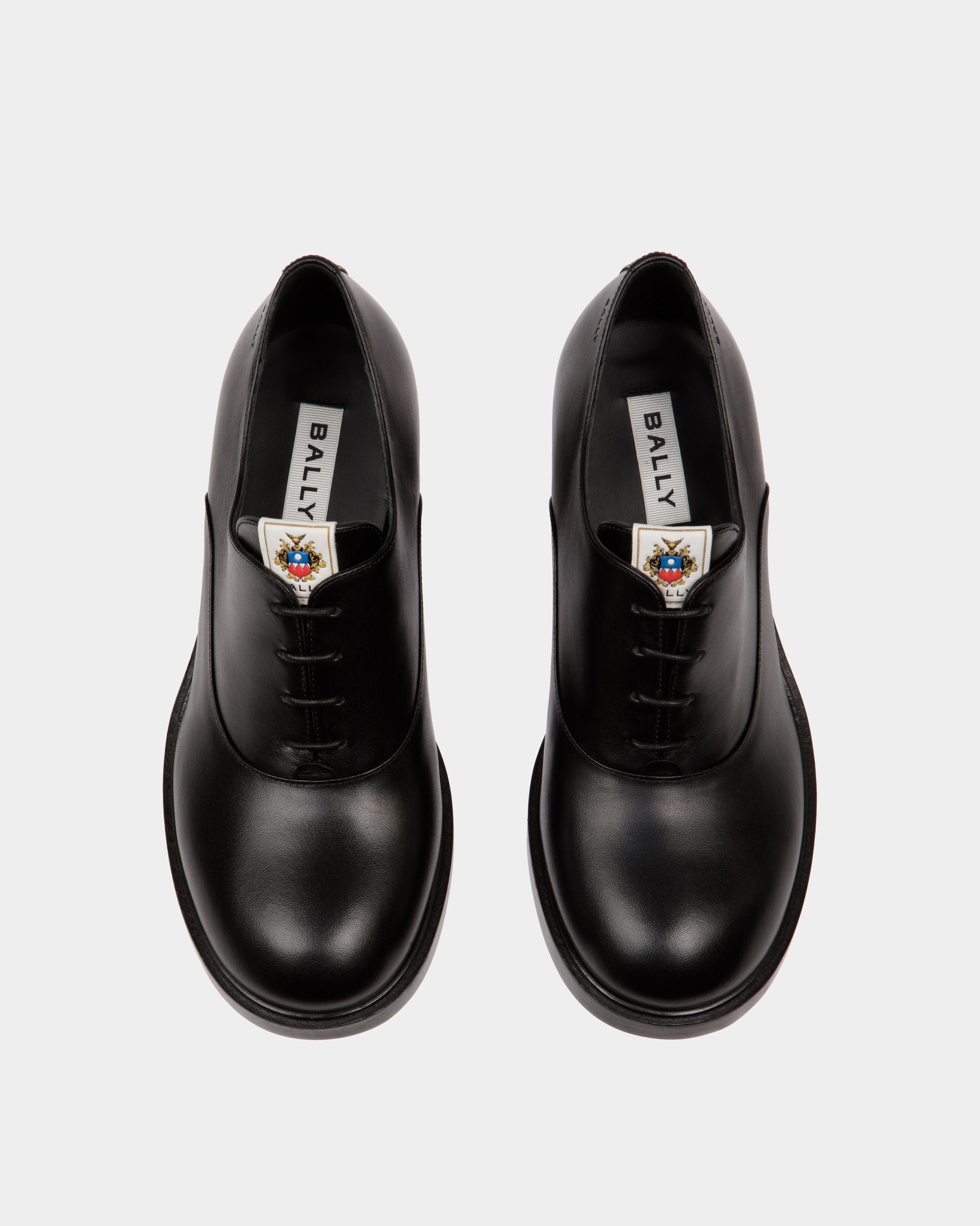 Peggy Oxford In Black Leather - Women's - Bally - 04