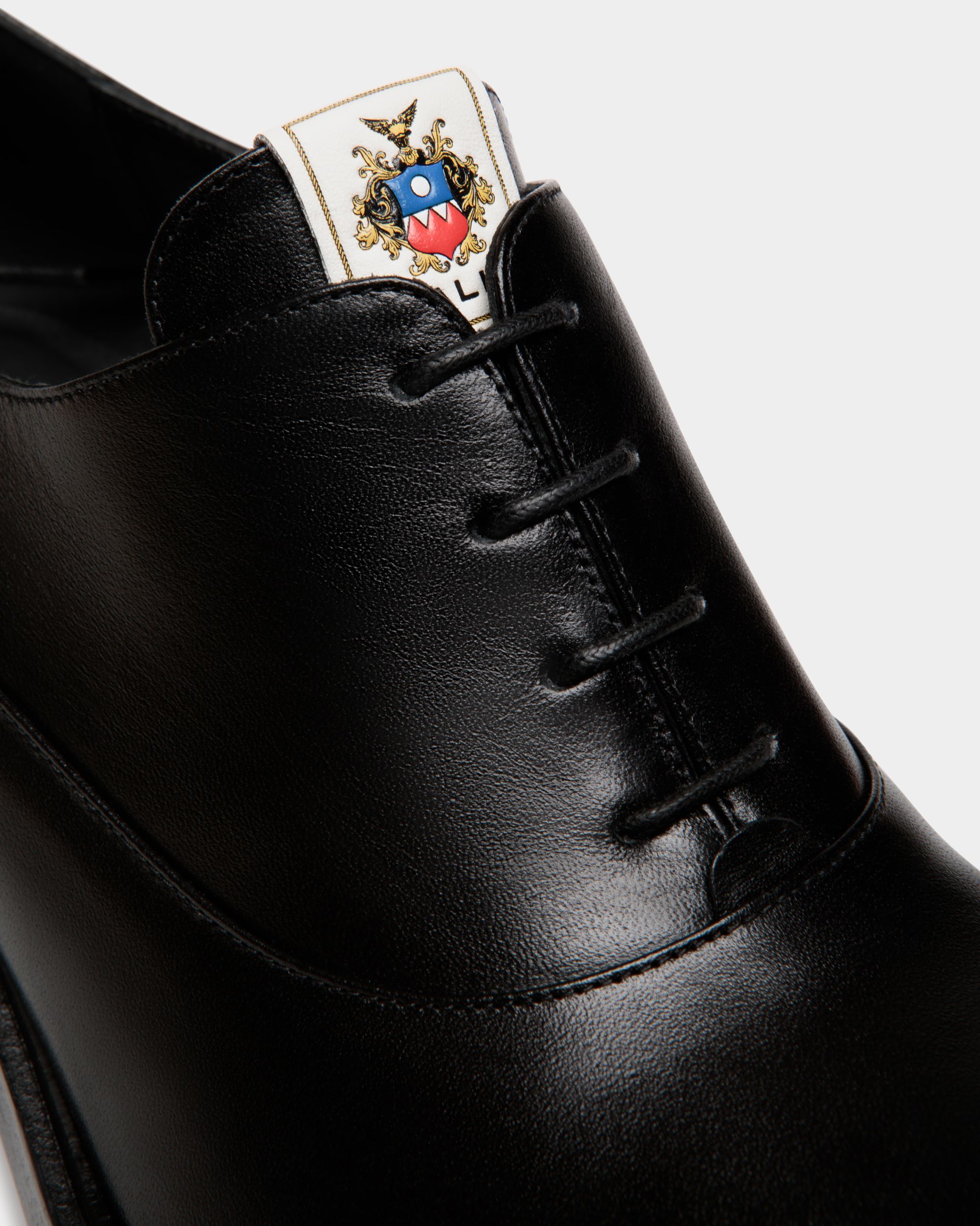 Peggy Oxford In Black Leather - Women's - Bally - 05